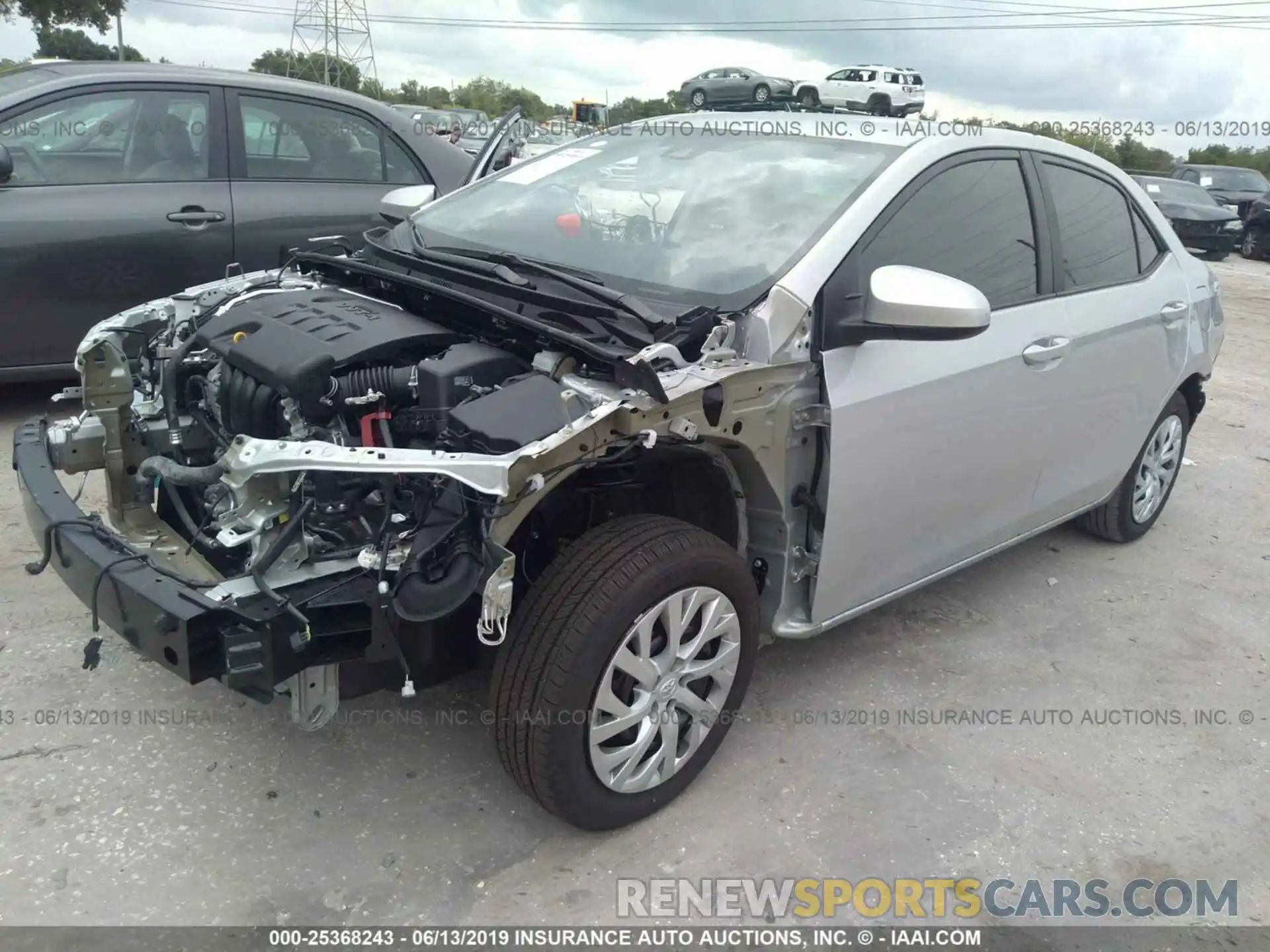 2 Photograph of a damaged car 5YFBURHE9KP947628 TOYOTA COROLLA 2019