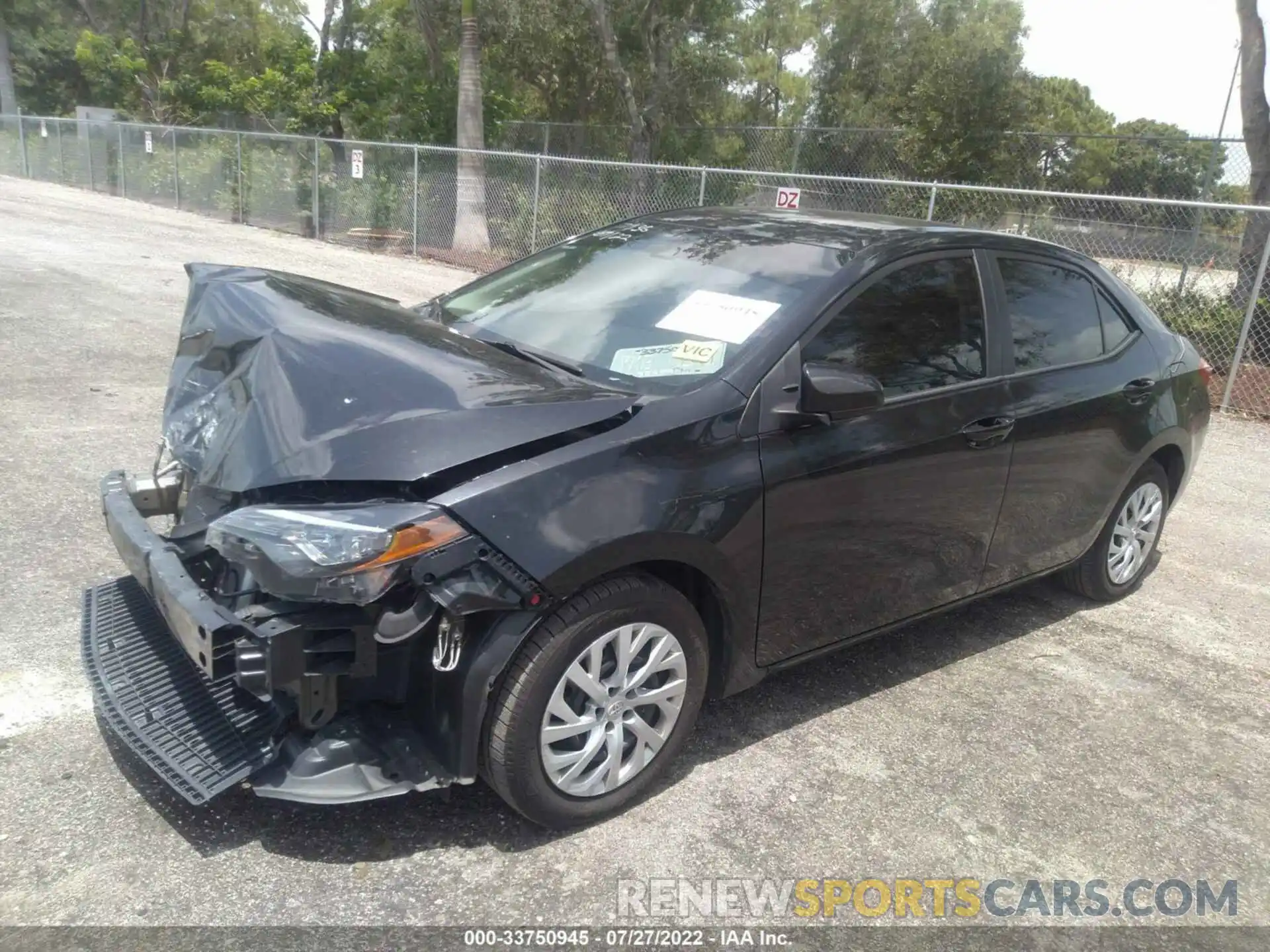 2 Photograph of a damaged car 5YFBURHE9KP947936 TOYOTA COROLLA 2019