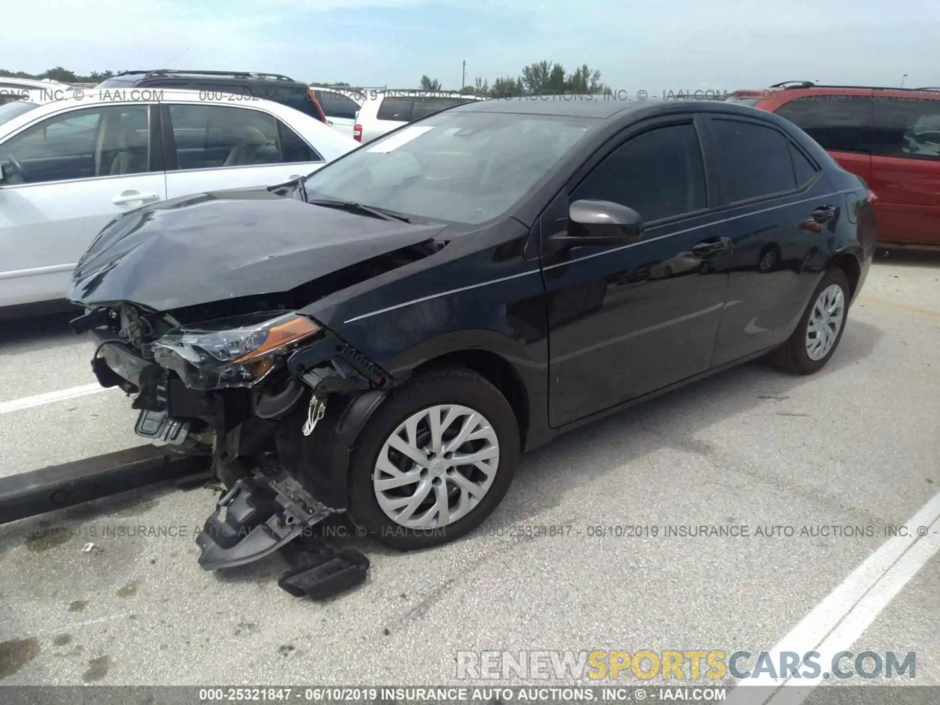 2 Photograph of a damaged car 5YFBURHE9KP948620 TOYOTA COROLLA 2019