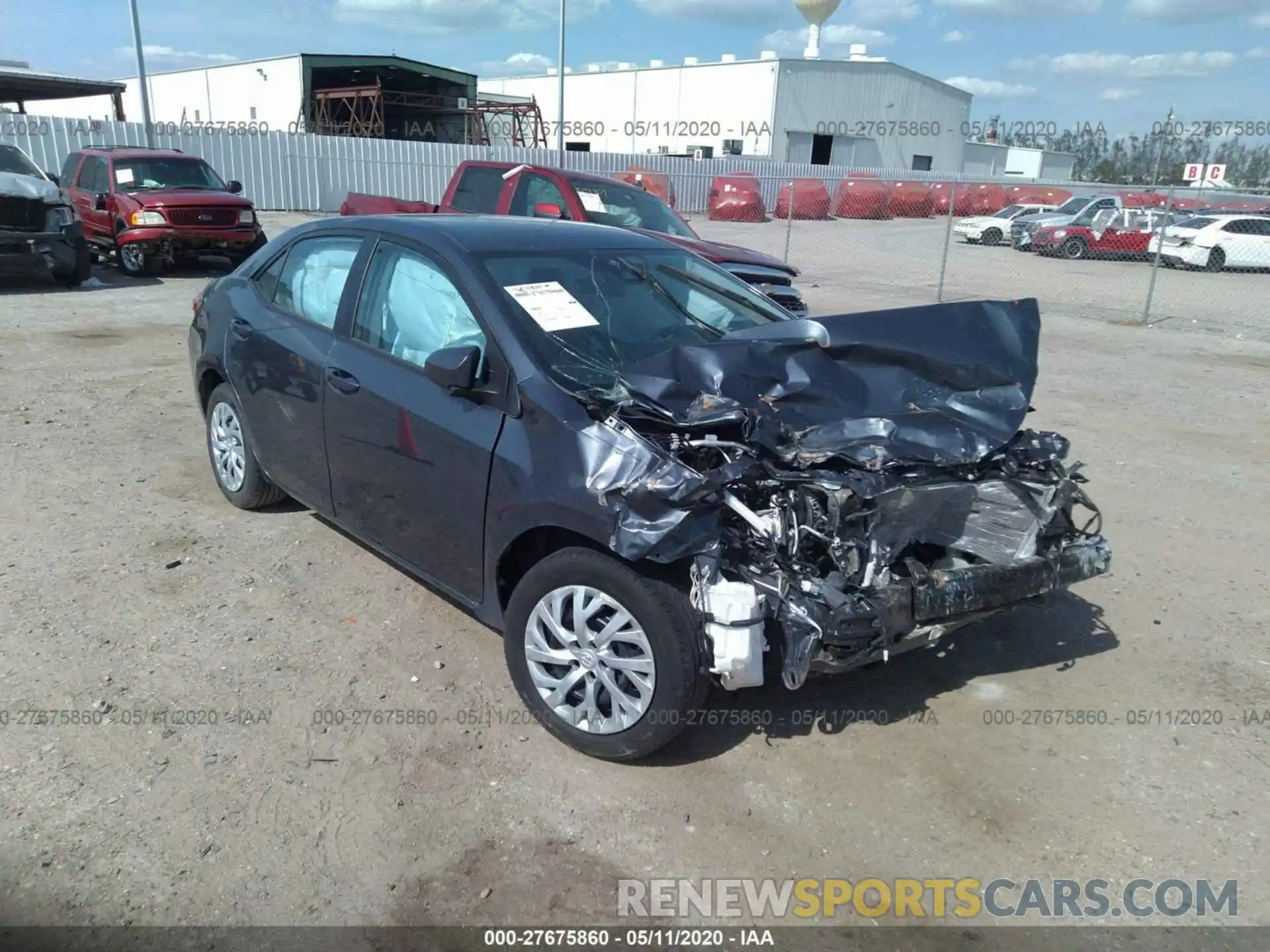 1 Photograph of a damaged car 5YFBURHE9KP948780 TOYOTA COROLLA 2019