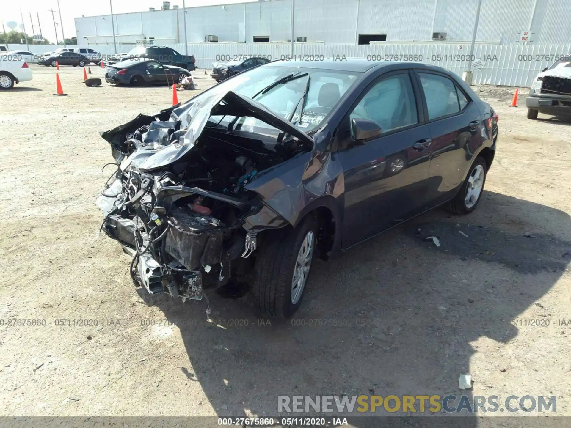 2 Photograph of a damaged car 5YFBURHE9KP948780 TOYOTA COROLLA 2019