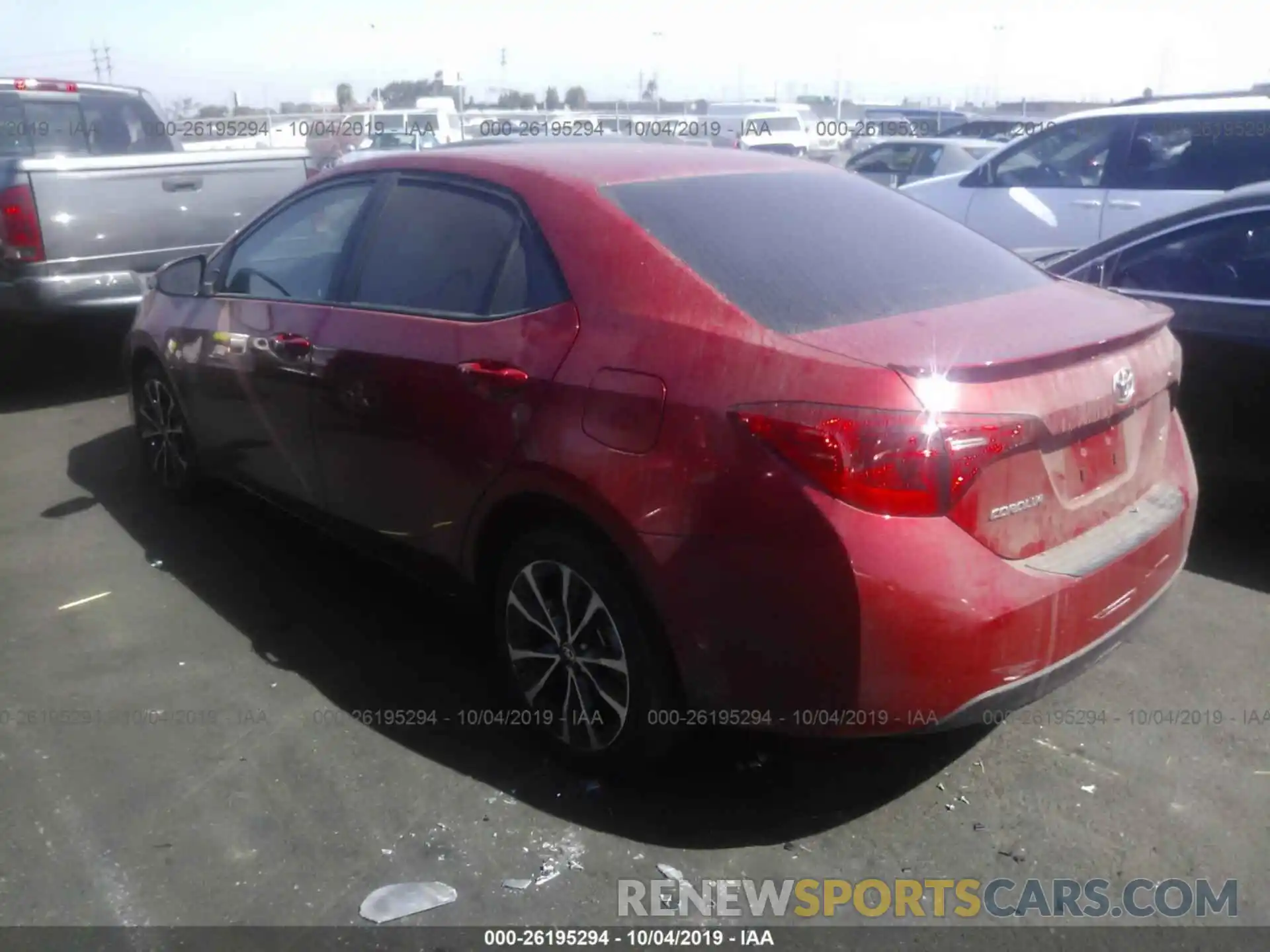 3 Photograph of a damaged car 5YFBURHE9KP948875 TOYOTA COROLLA 2019