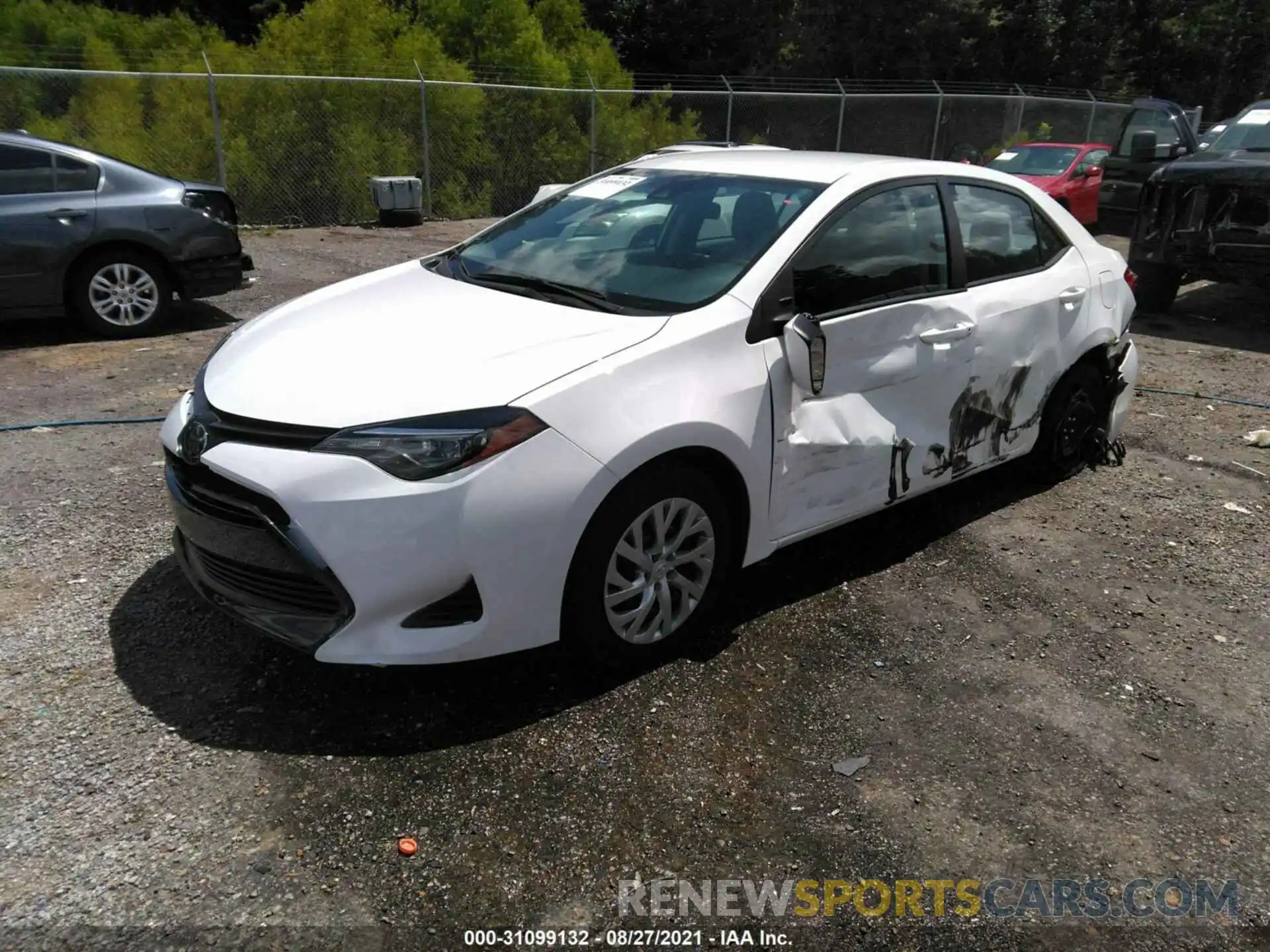 2 Photograph of a damaged car 5YFBURHE9KP949279 TOYOTA COROLLA 2019