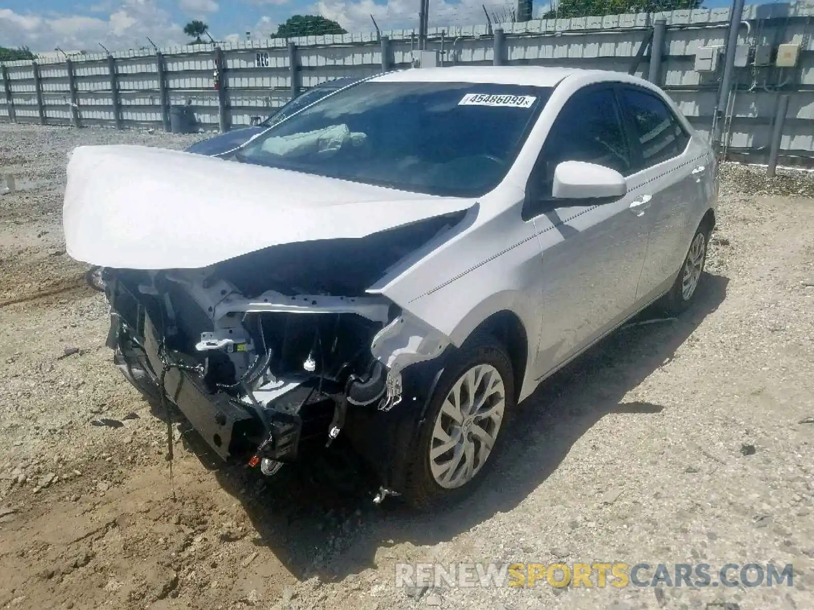 2 Photograph of a damaged car 5YFBURHE9KP949539 TOYOTA COROLLA 2019