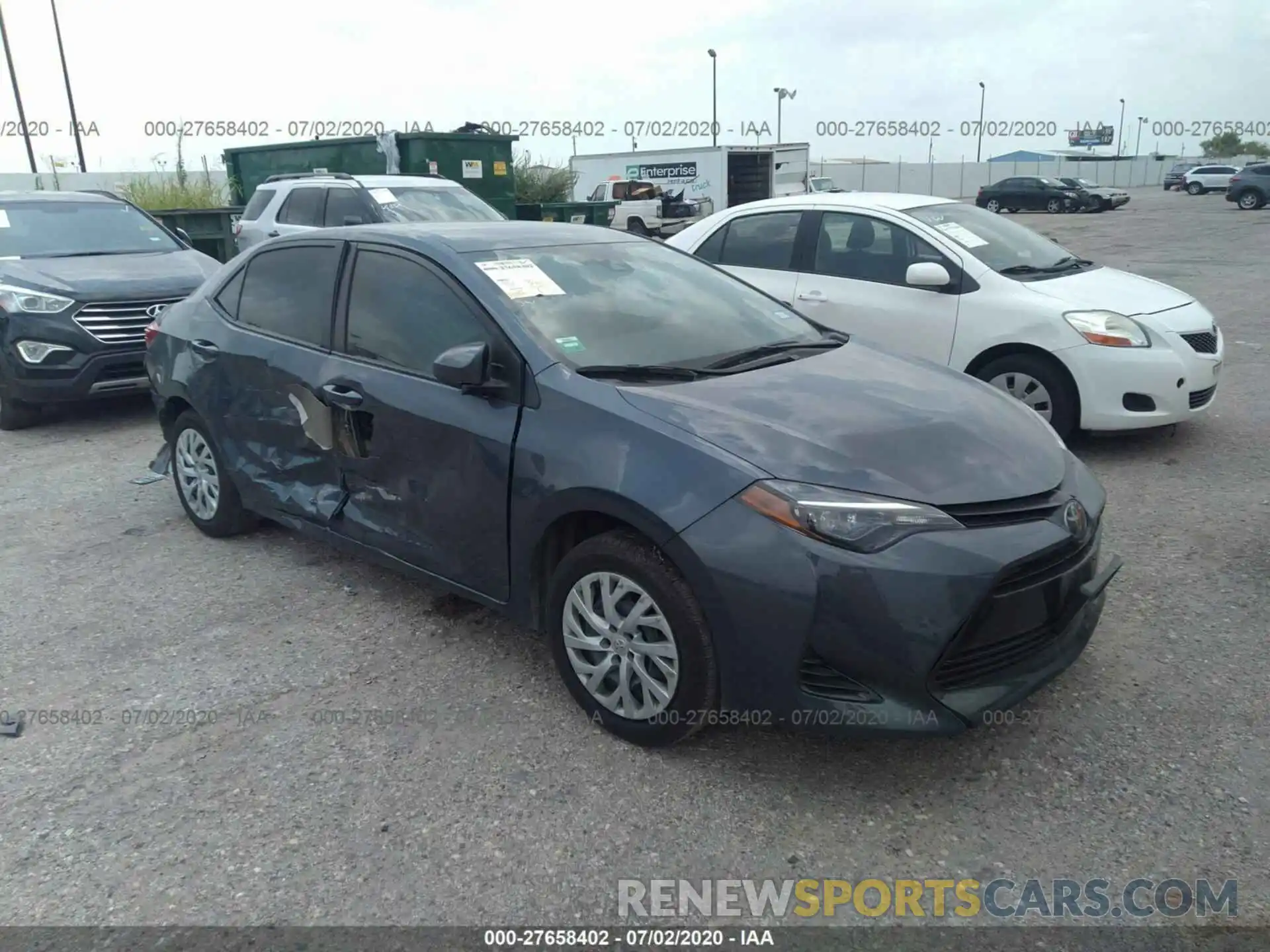 1 Photograph of a damaged car 5YFBURHE9KP949900 TOYOTA COROLLA 2019