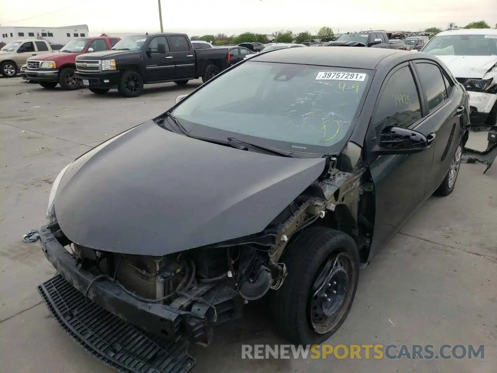 2 Photograph of a damaged car 5YFBURHEXKP856416 TOYOTA COROLLA 2019