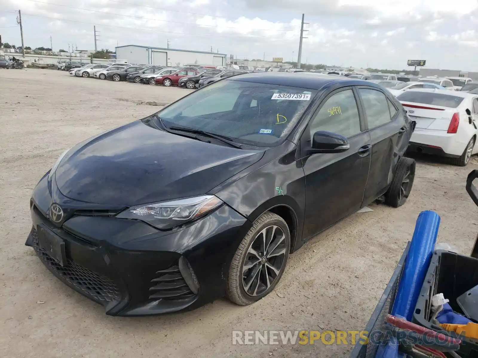 2 Photograph of a damaged car 5YFBURHEXKP856660 TOYOTA COROLLA 2019