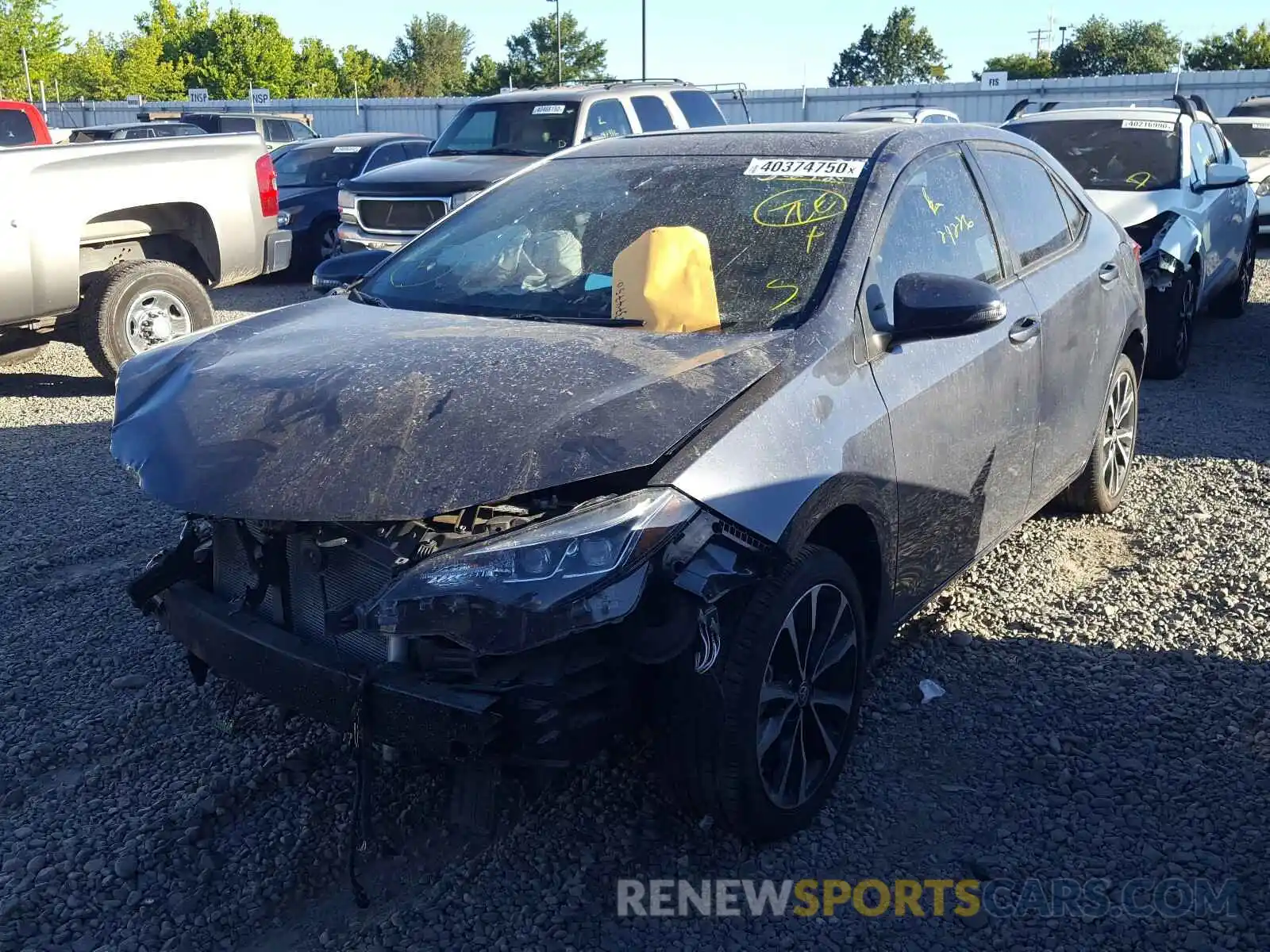 2 Photograph of a damaged car 5YFBURHEXKP857453 TOYOTA COROLLA 2019