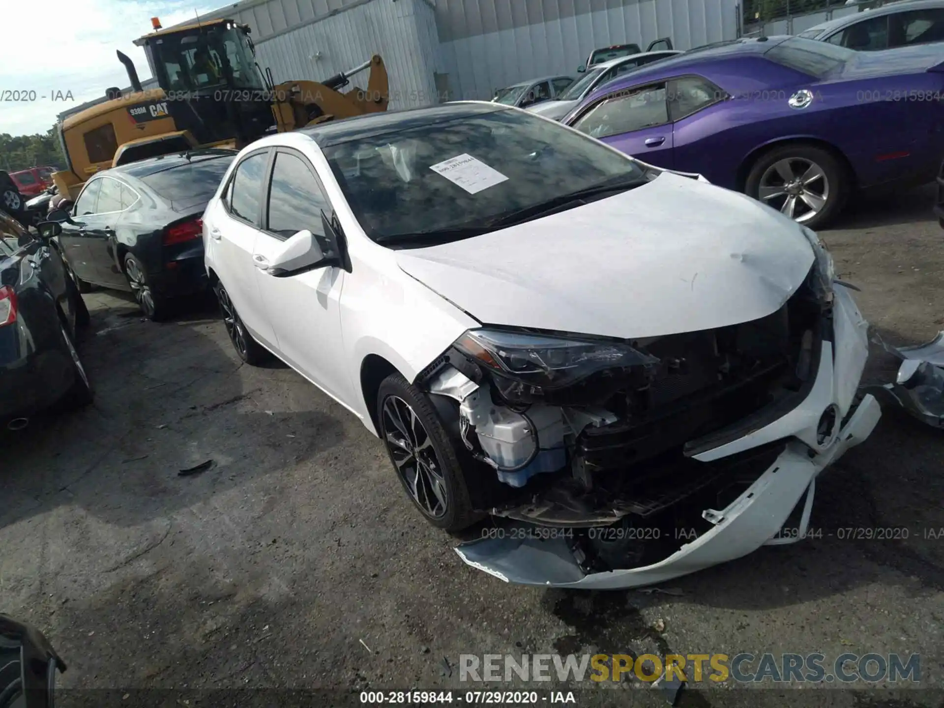 1 Photograph of a damaged car 5YFBURHEXKP857467 TOYOTA COROLLA 2019
