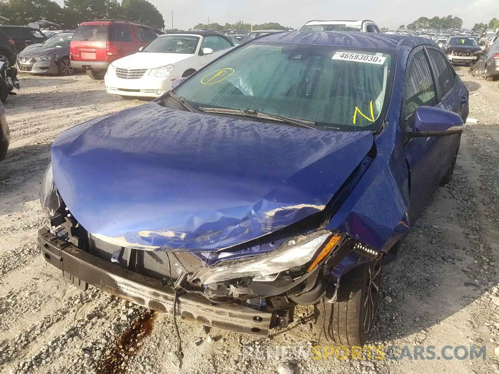 2 Photograph of a damaged car 5YFBURHEXKP857839 TOYOTA COROLLA 2019