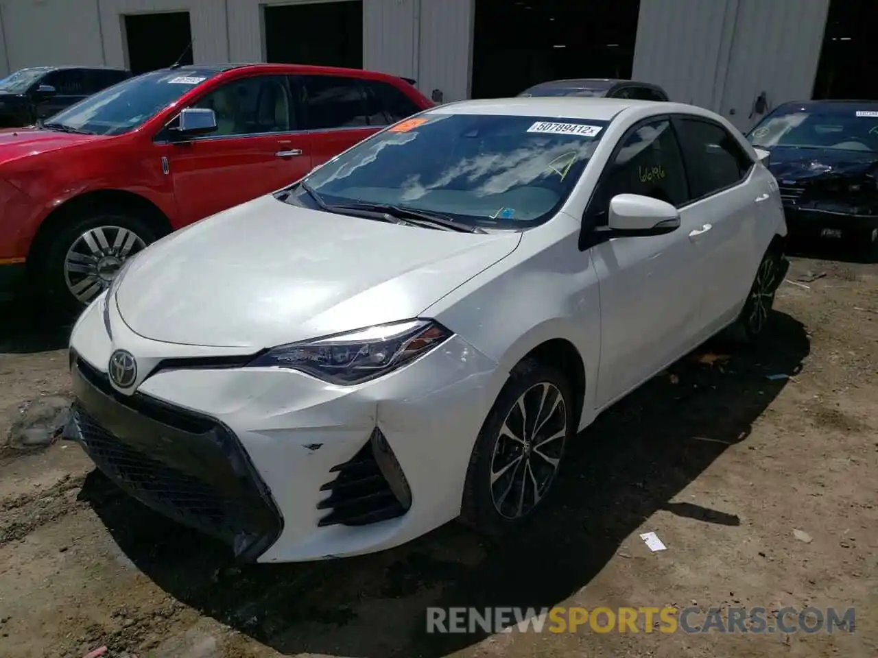 2 Photograph of a damaged car 5YFBURHEXKP857856 TOYOTA COROLLA 2019