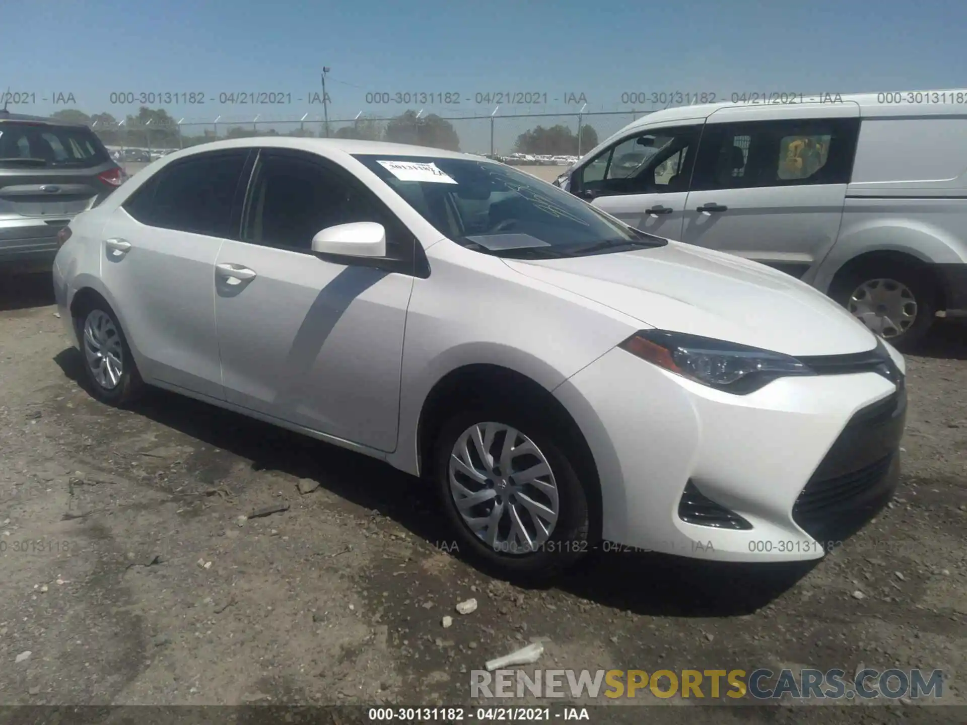 1 Photograph of a damaged car 5YFBURHEXKP858022 TOYOTA COROLLA 2019