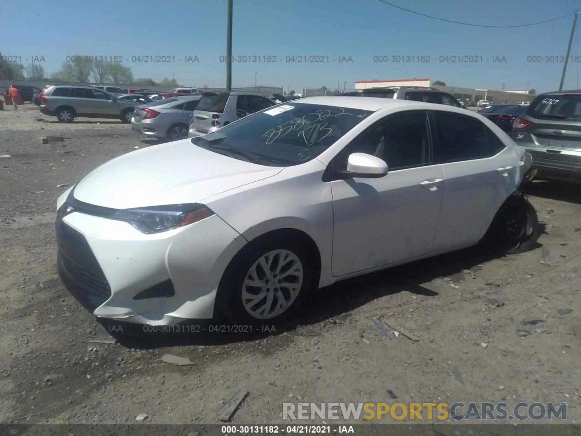 2 Photograph of a damaged car 5YFBURHEXKP858022 TOYOTA COROLLA 2019