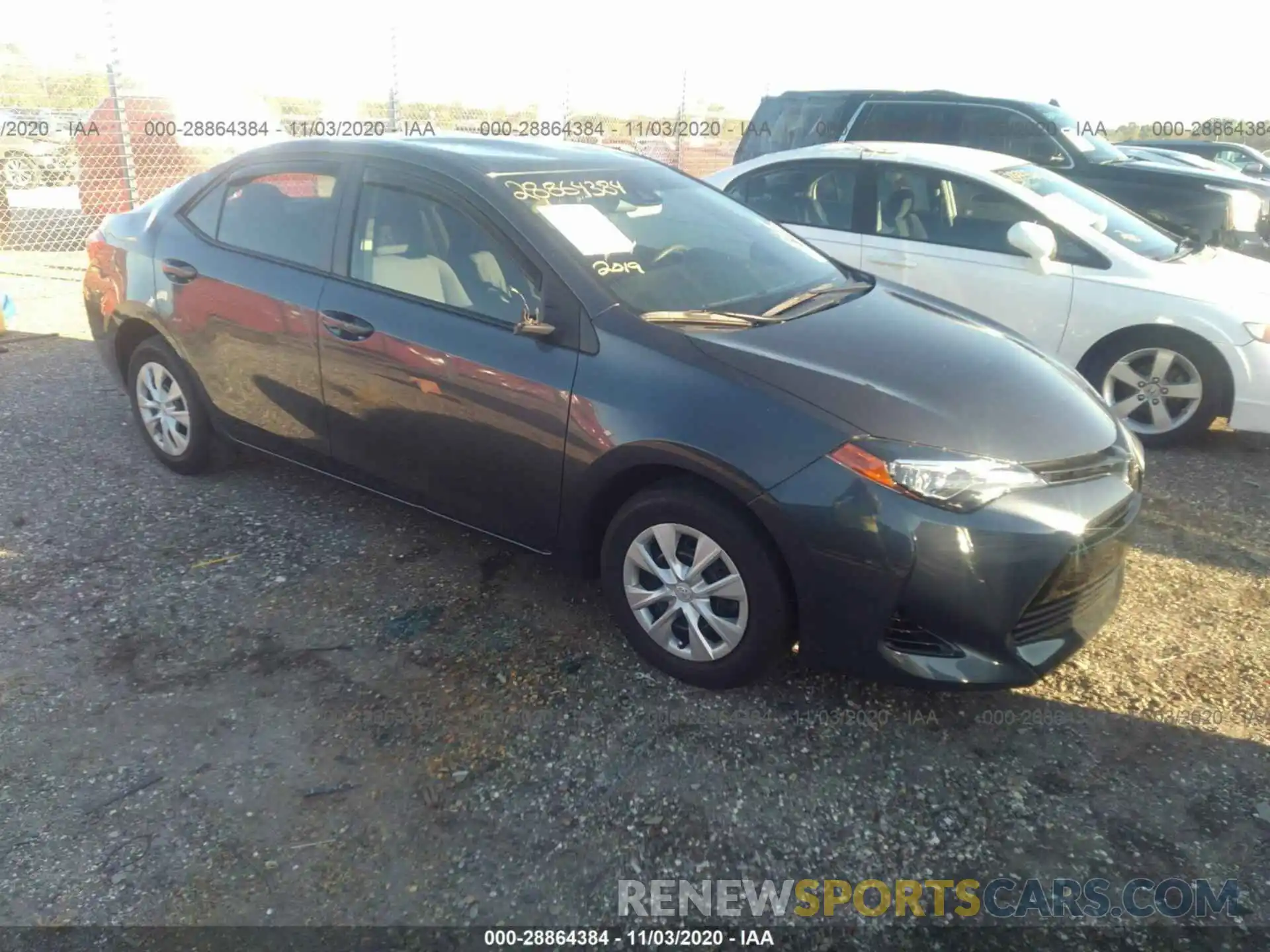 1 Photograph of a damaged car 5YFBURHEXKP858618 TOYOTA COROLLA 2019