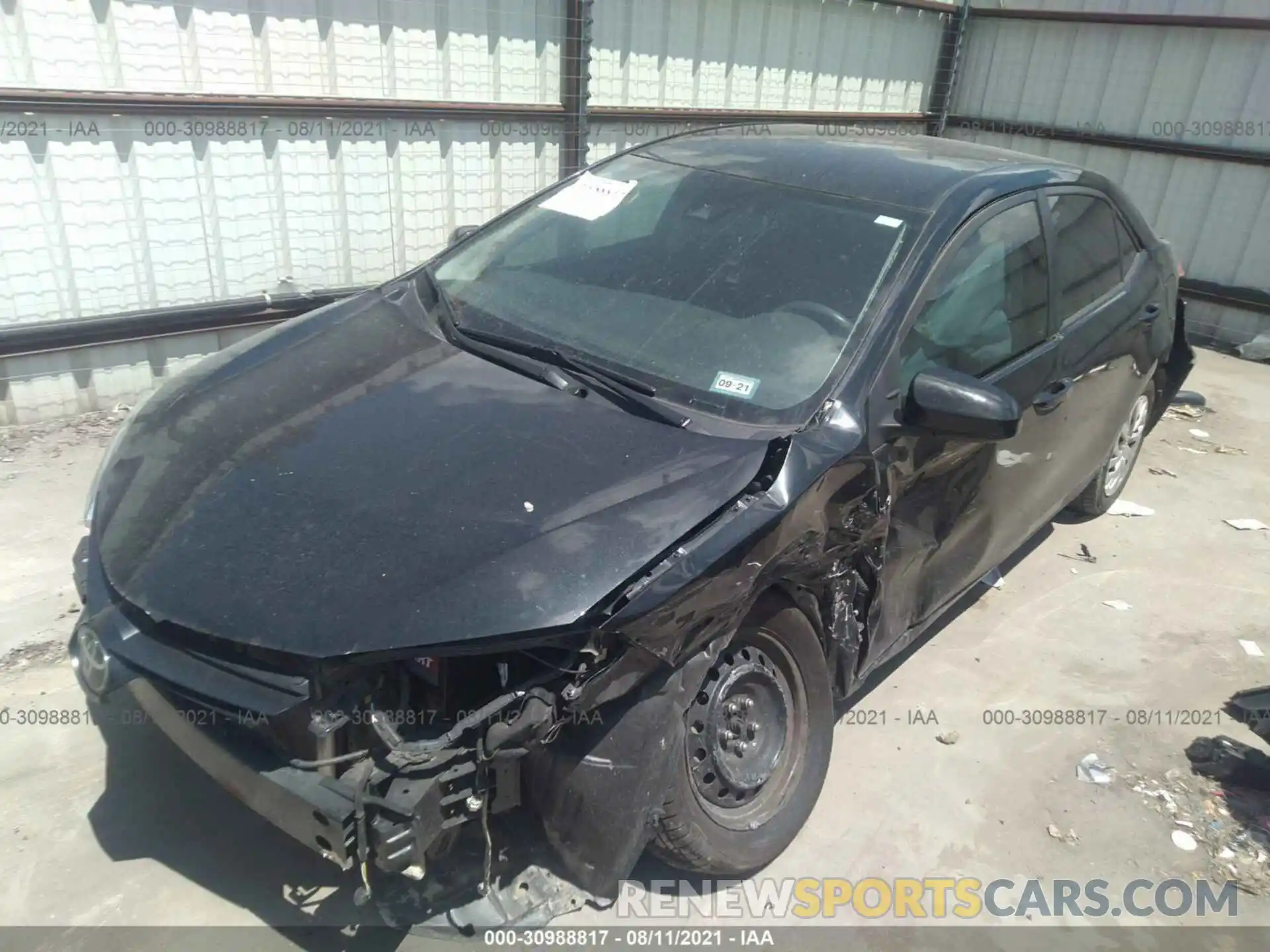 2 Photograph of a damaged car 5YFBURHEXKP859395 TOYOTA COROLLA 2019