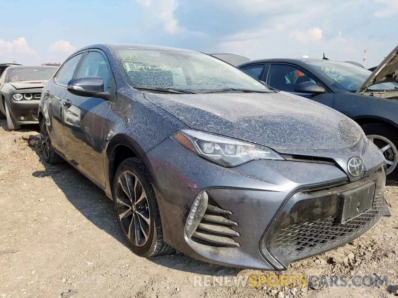 1 Photograph of a damaged car 5YFBURHEXKP859476 TOYOTA COROLLA 2019