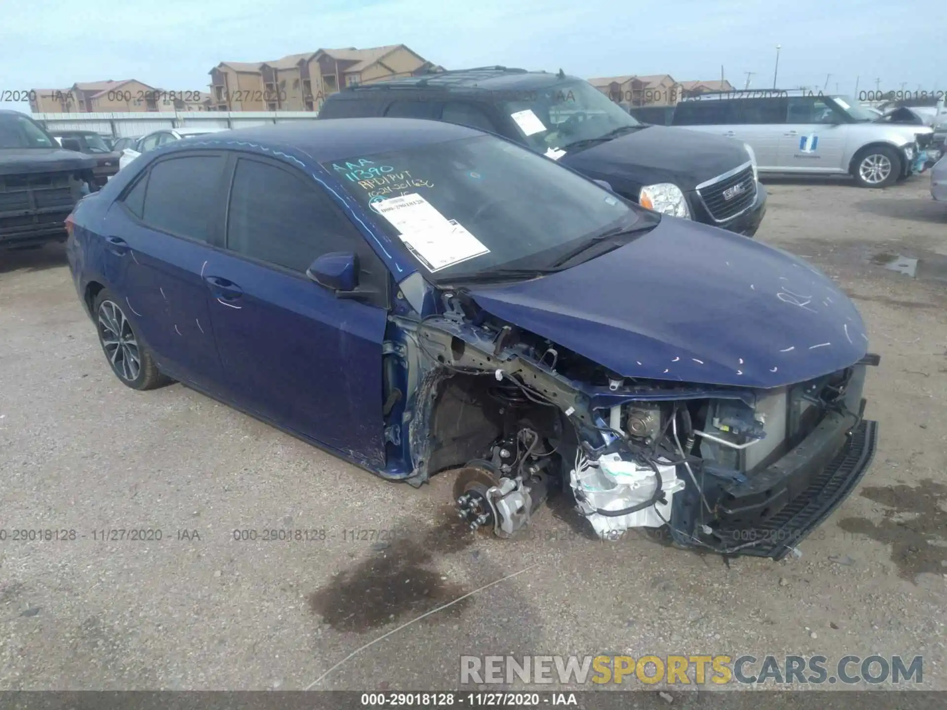 1 Photograph of a damaged car 5YFBURHEXKP859798 TOYOTA COROLLA 2019