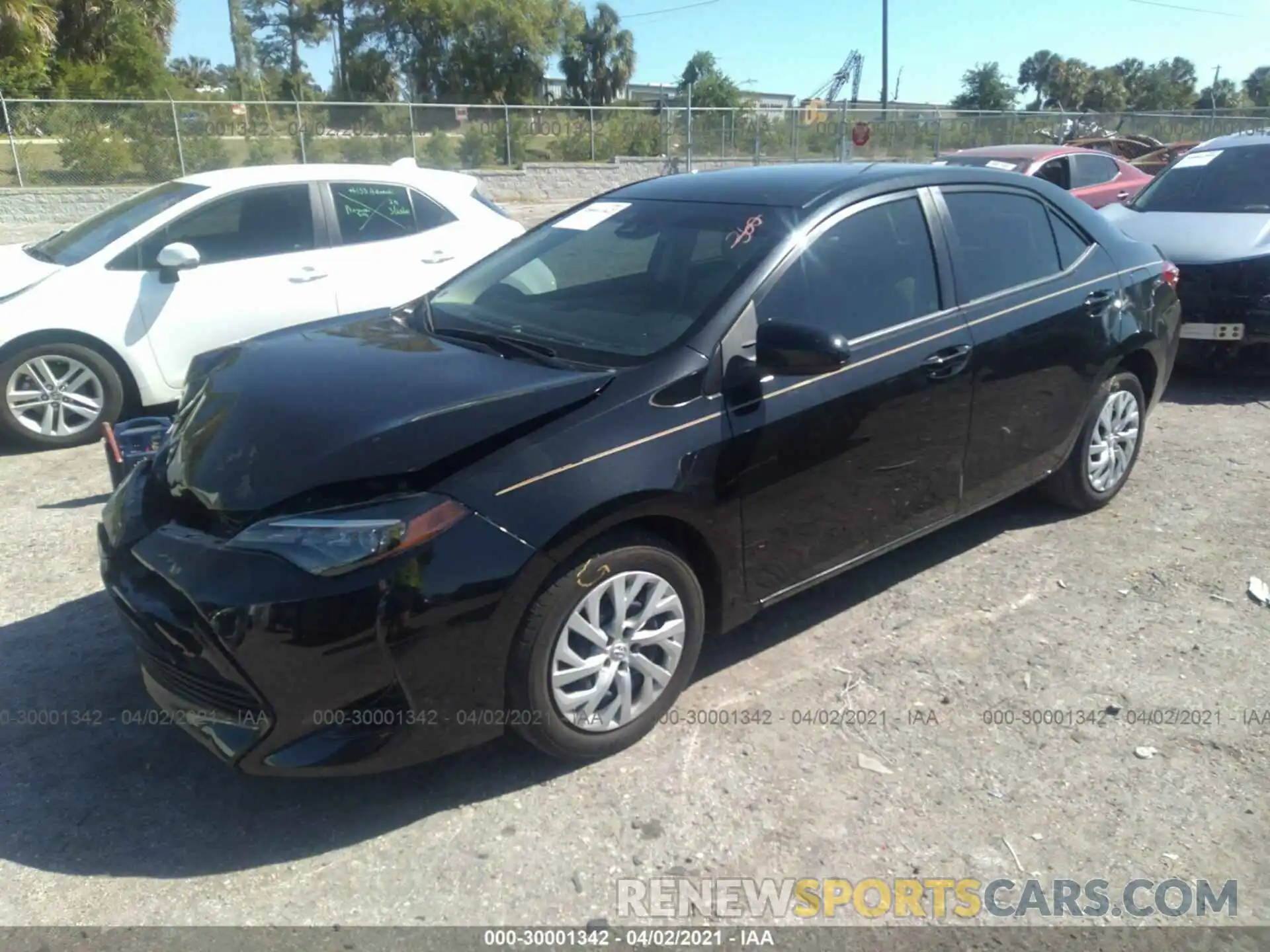 2 Photograph of a damaged car 5YFBURHEXKP860465 TOYOTA COROLLA 2019