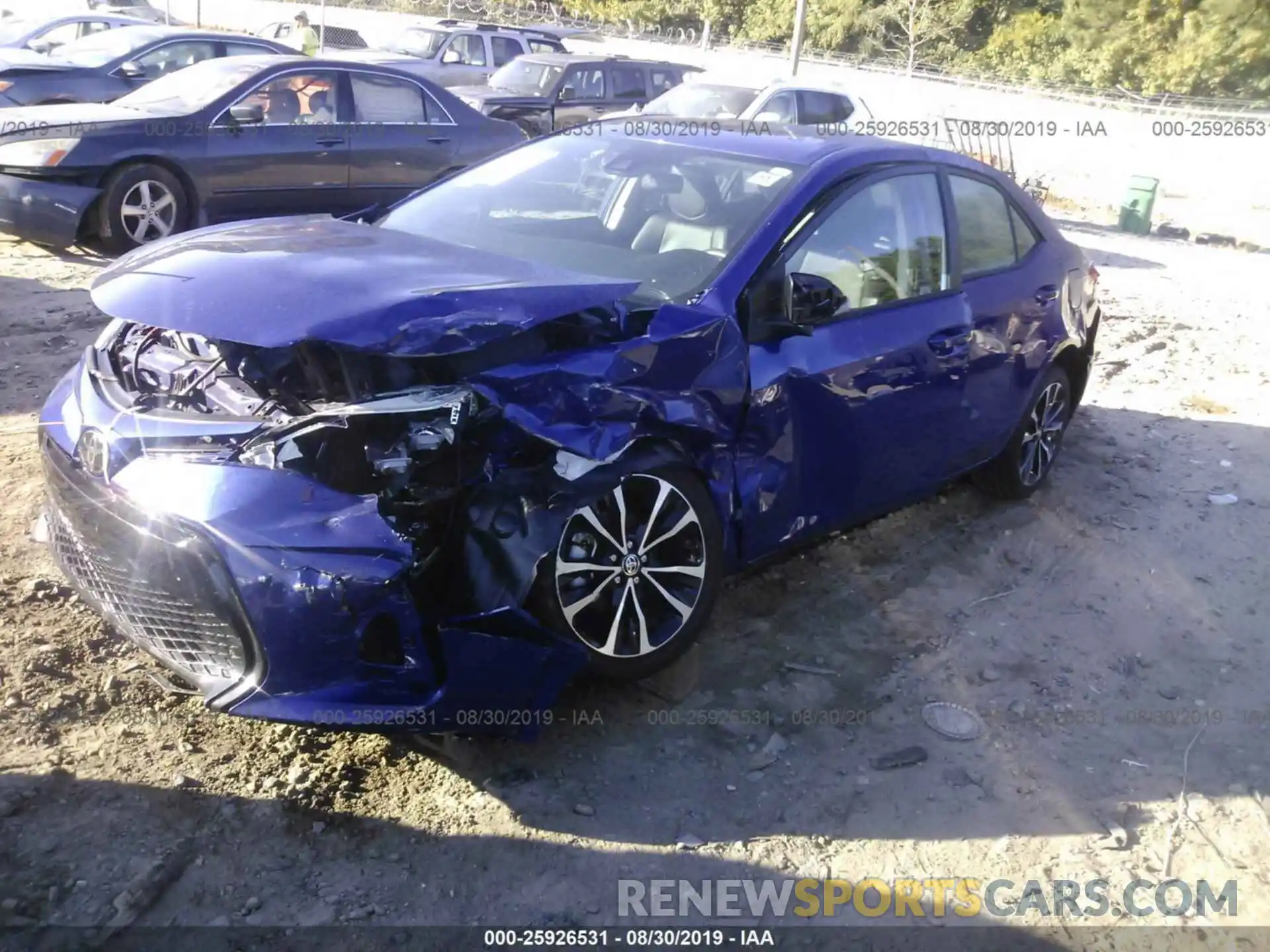 2 Photograph of a damaged car 5YFBURHEXKP861339 TOYOTA COROLLA 2019