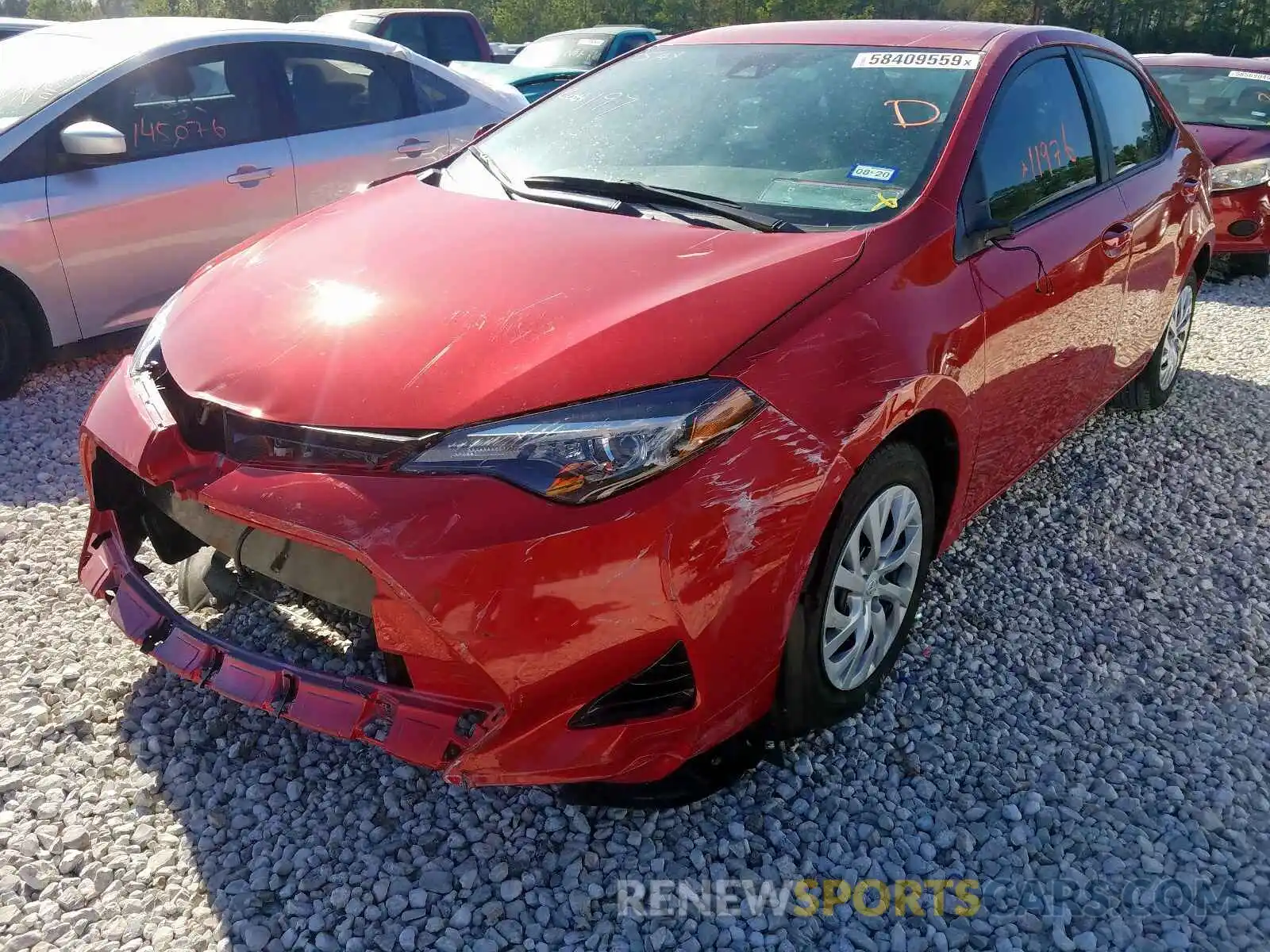 2 Photograph of a damaged car 5YFBURHEXKP862247 TOYOTA COROLLA 2019