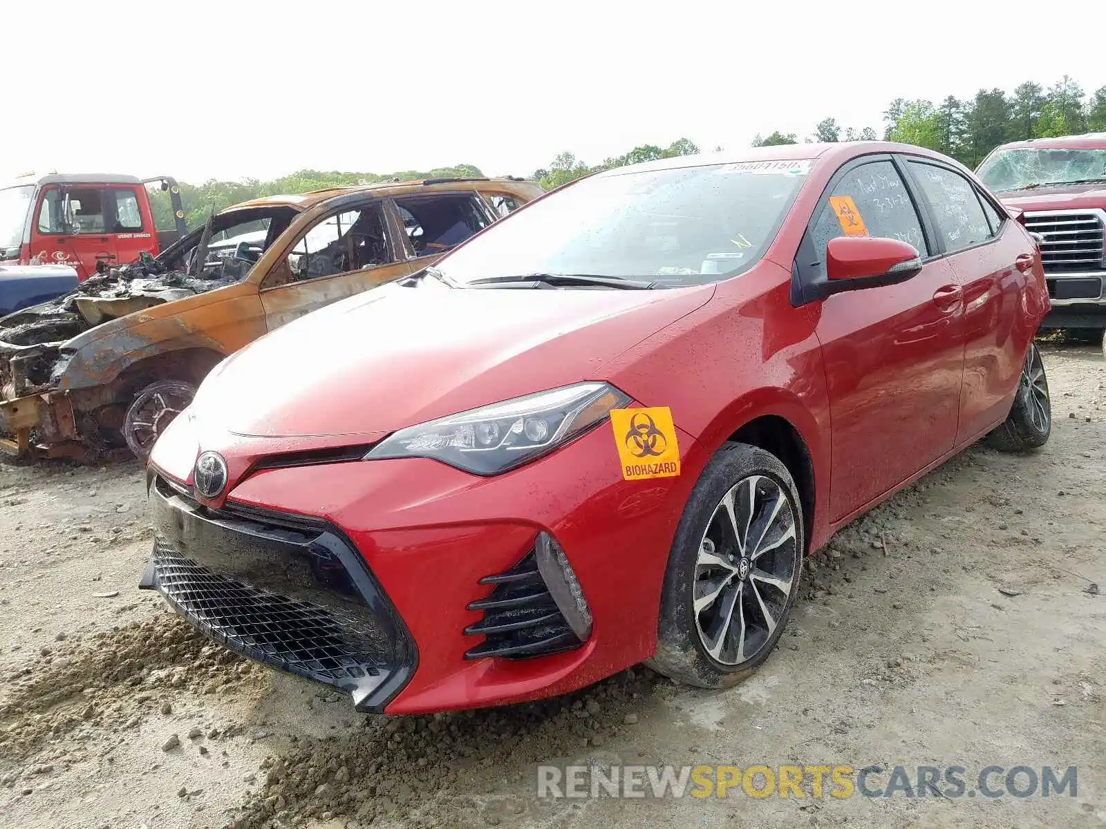 2 Photograph of a damaged car 5YFBURHEXKP862622 TOYOTA COROLLA 2019