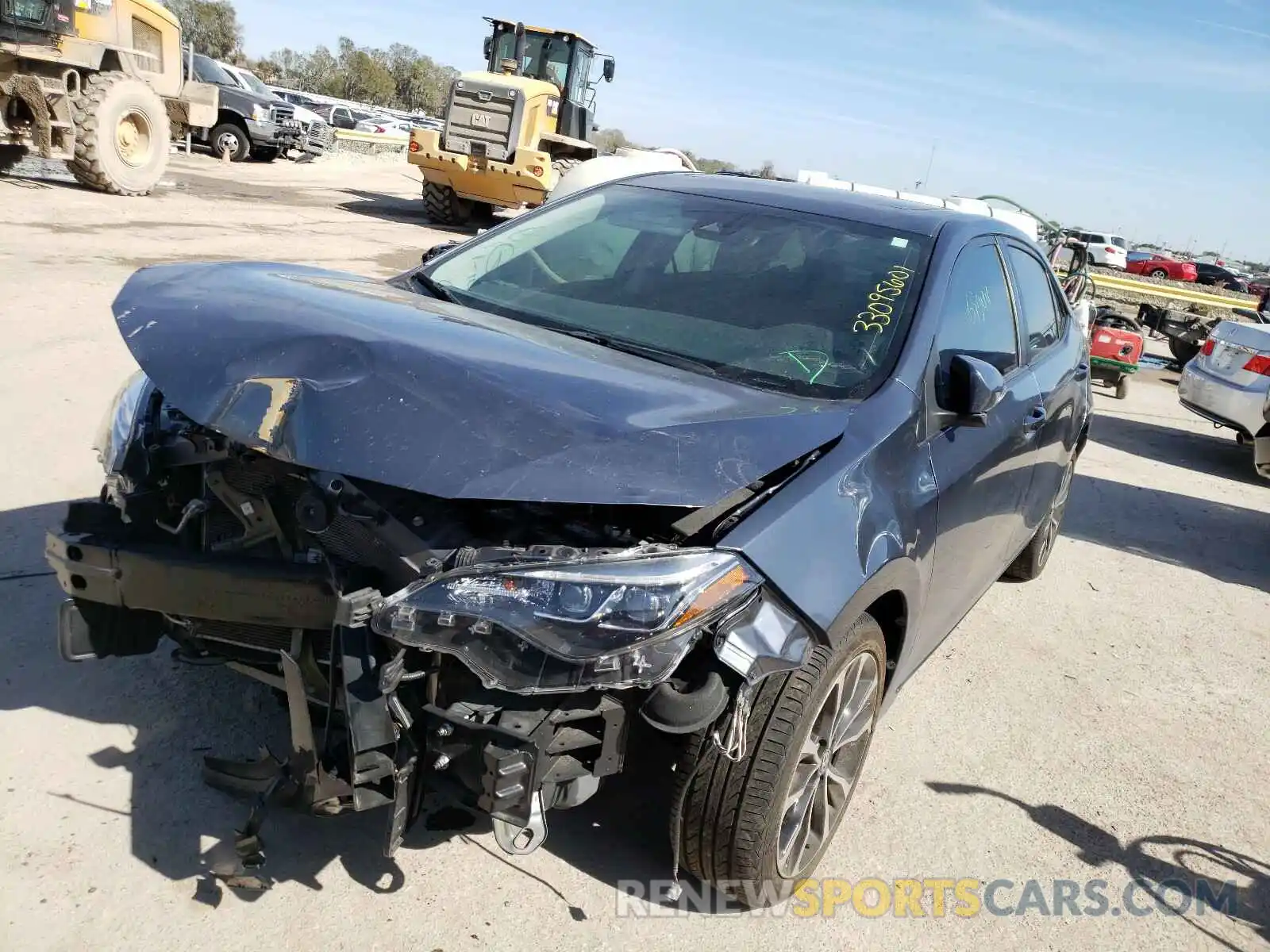 2 Photograph of a damaged car 5YFBURHEXKP863446 TOYOTA COROLLA 2019