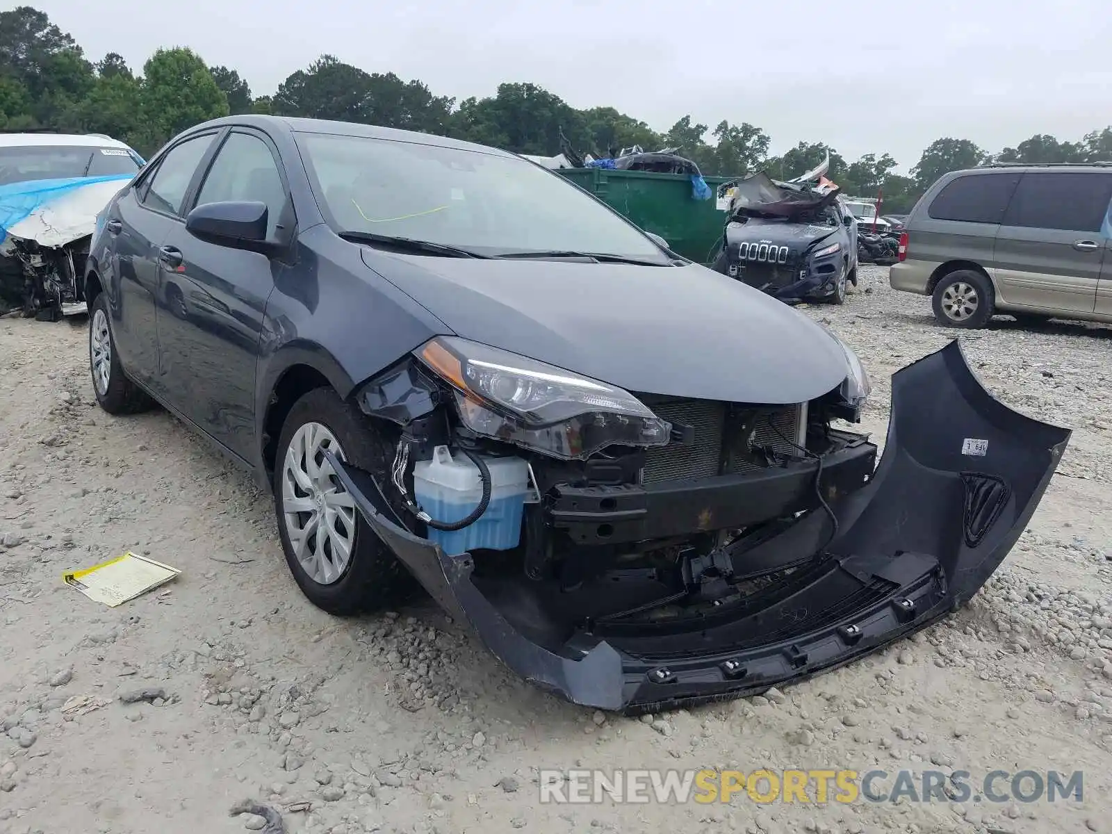 1 Photograph of a damaged car 5YFBURHEXKP863477 TOYOTA COROLLA 2019