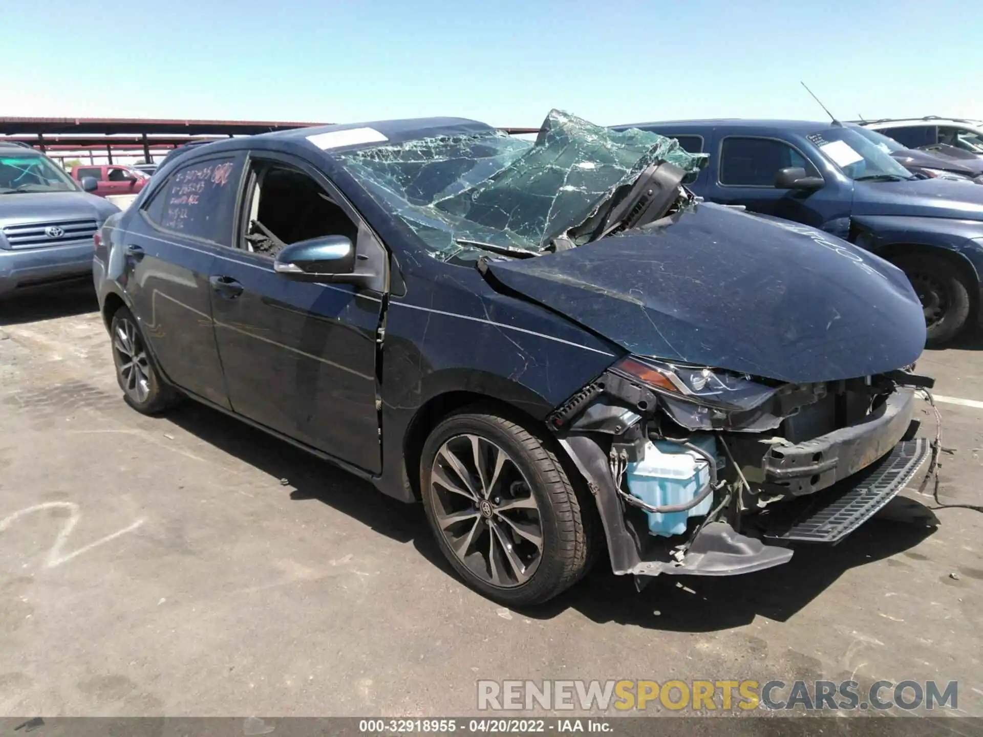 1 Photograph of a damaged car 5YFBURHEXKP865293 TOYOTA COROLLA 2019