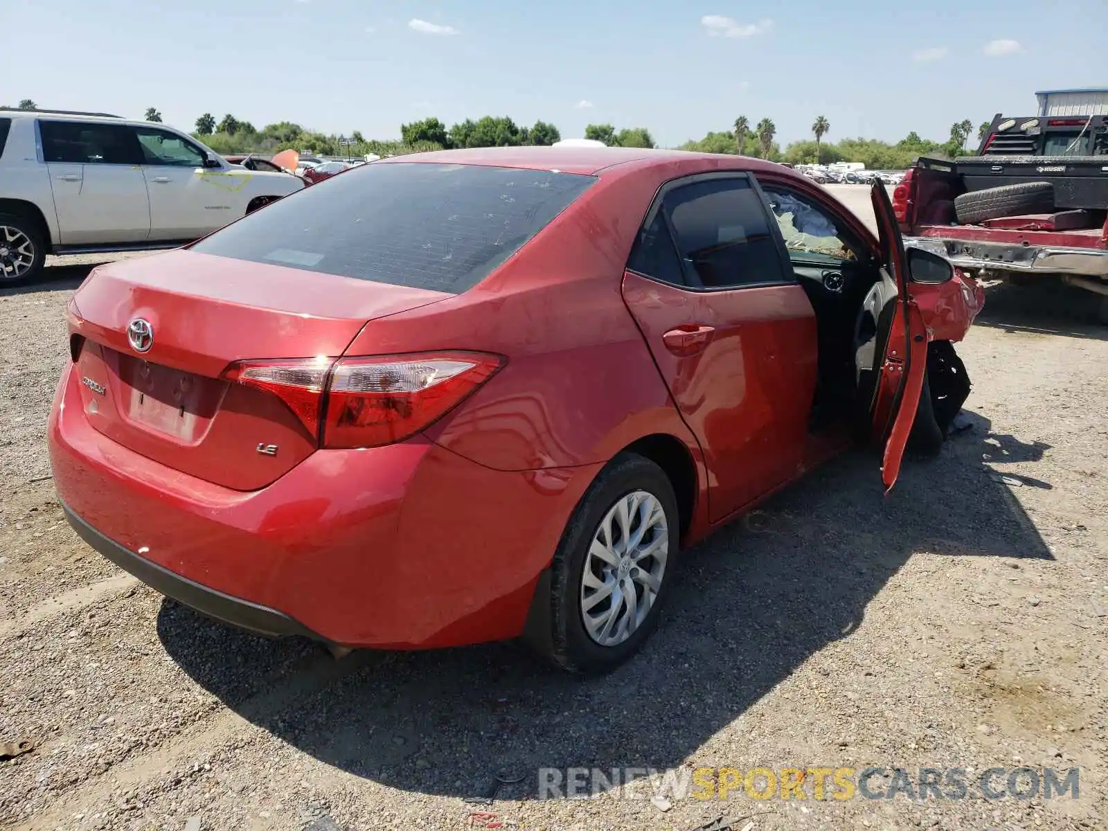 4 Фотография поврежденного автомобиля 5YFBURHEXKP866489 TOYOTA COROLLA 2019