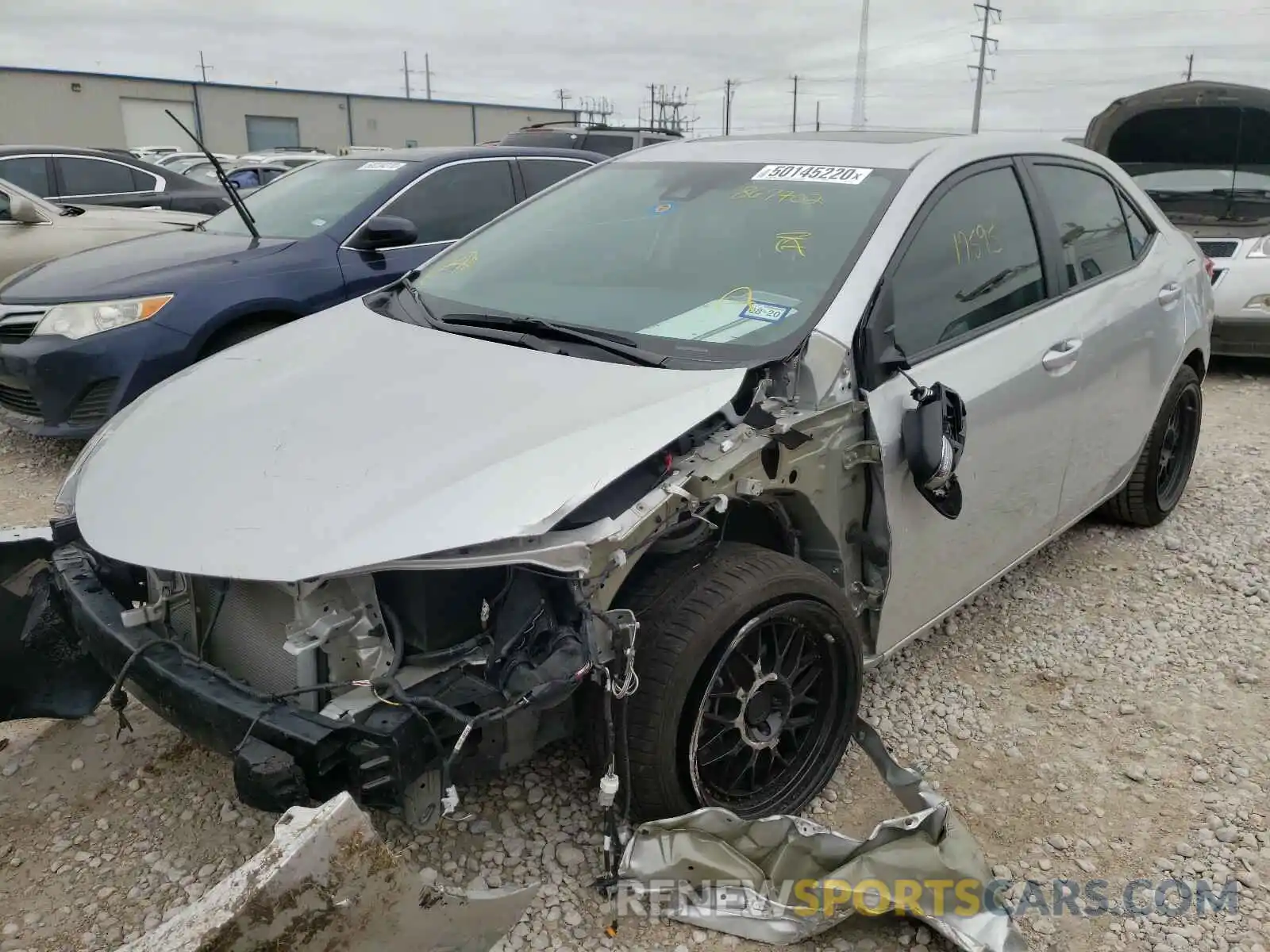 2 Photograph of a damaged car 5YFBURHEXKP867402 TOYOTA COROLLA 2019