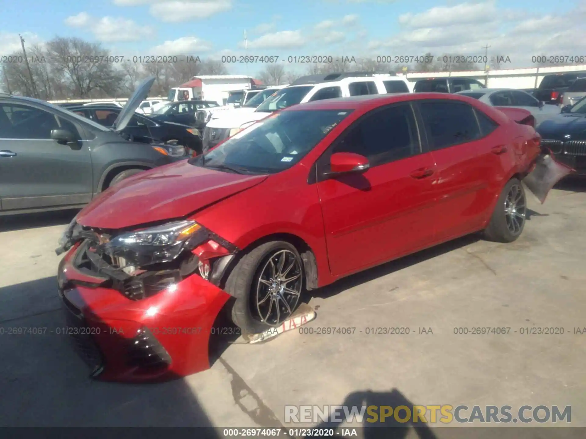 2 Photograph of a damaged car 5YFBURHEXKP868355 TOYOTA COROLLA 2019