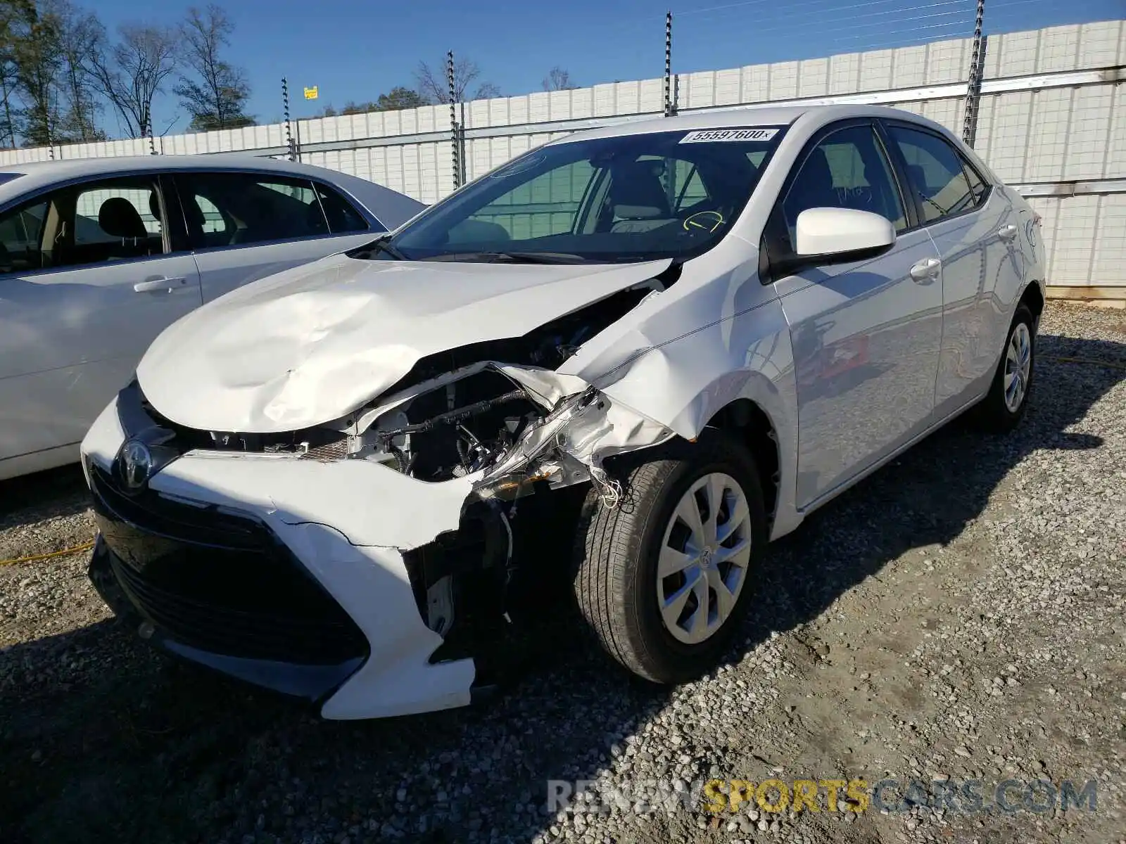 2 Photograph of a damaged car 5YFBURHEXKP868887 TOYOTA COROLLA 2019