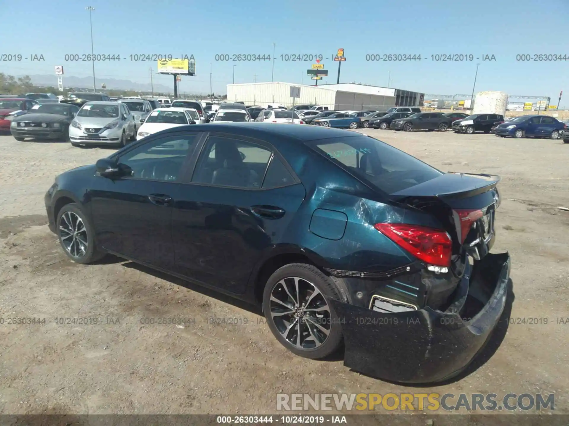 3 Photograph of a damaged car 5YFBURHEXKP869084 TOYOTA COROLLA 2019