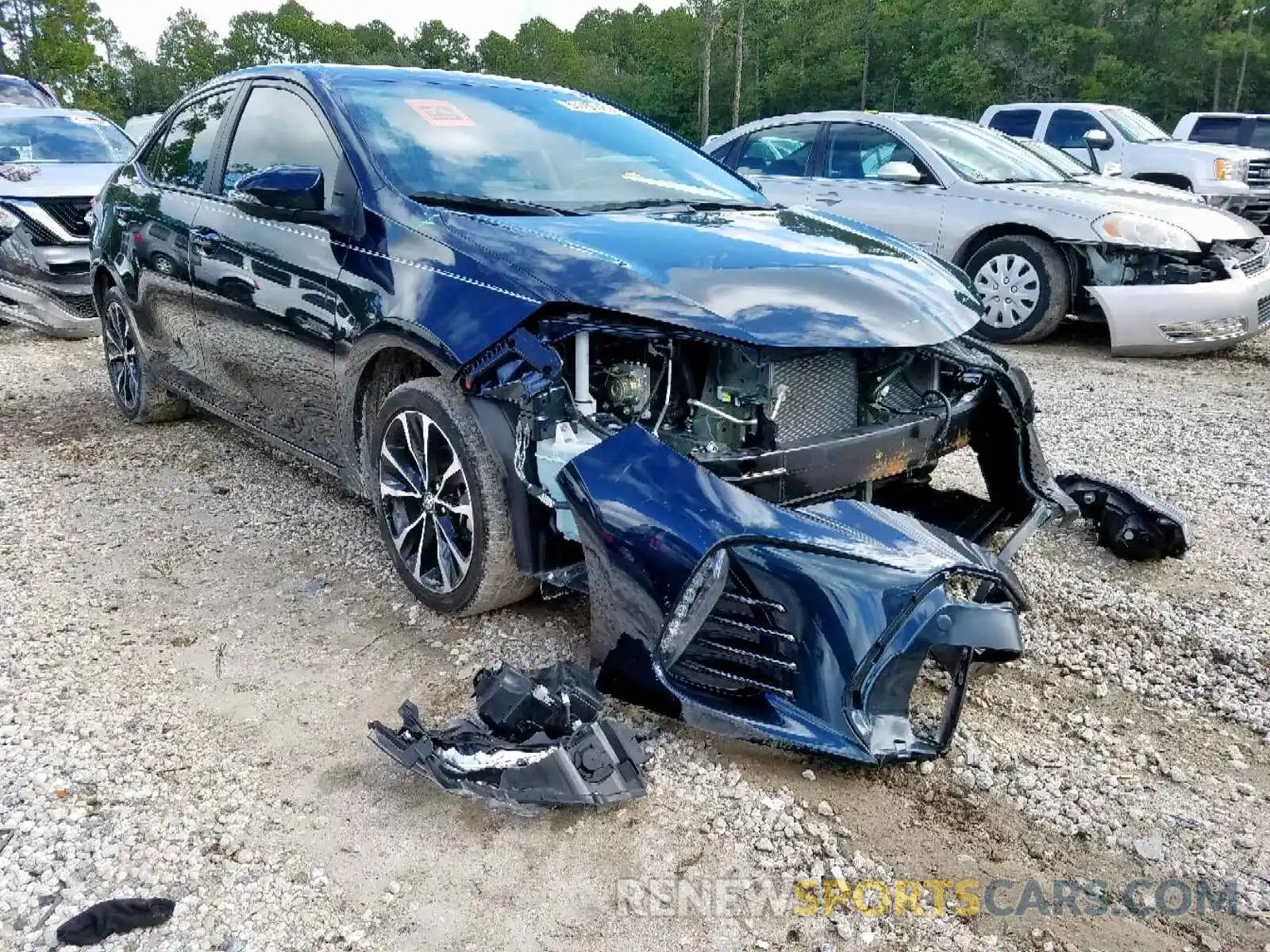 1 Photograph of a damaged car 5YFBURHEXKP869554 TOYOTA COROLLA 2019