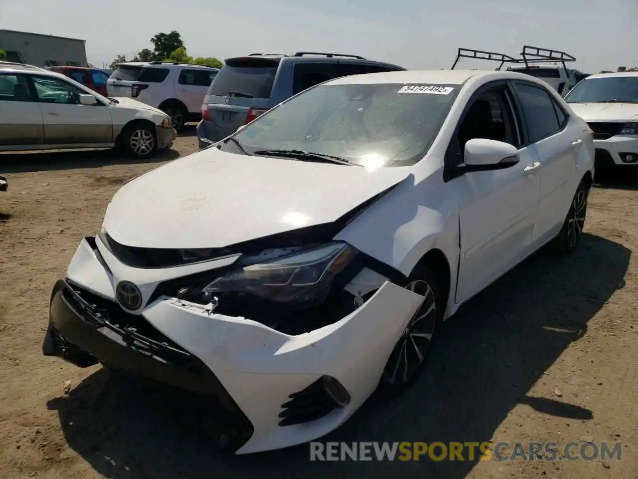 2 Photograph of a damaged car 5YFBURHEXKP870087 TOYOTA COROLLA 2019