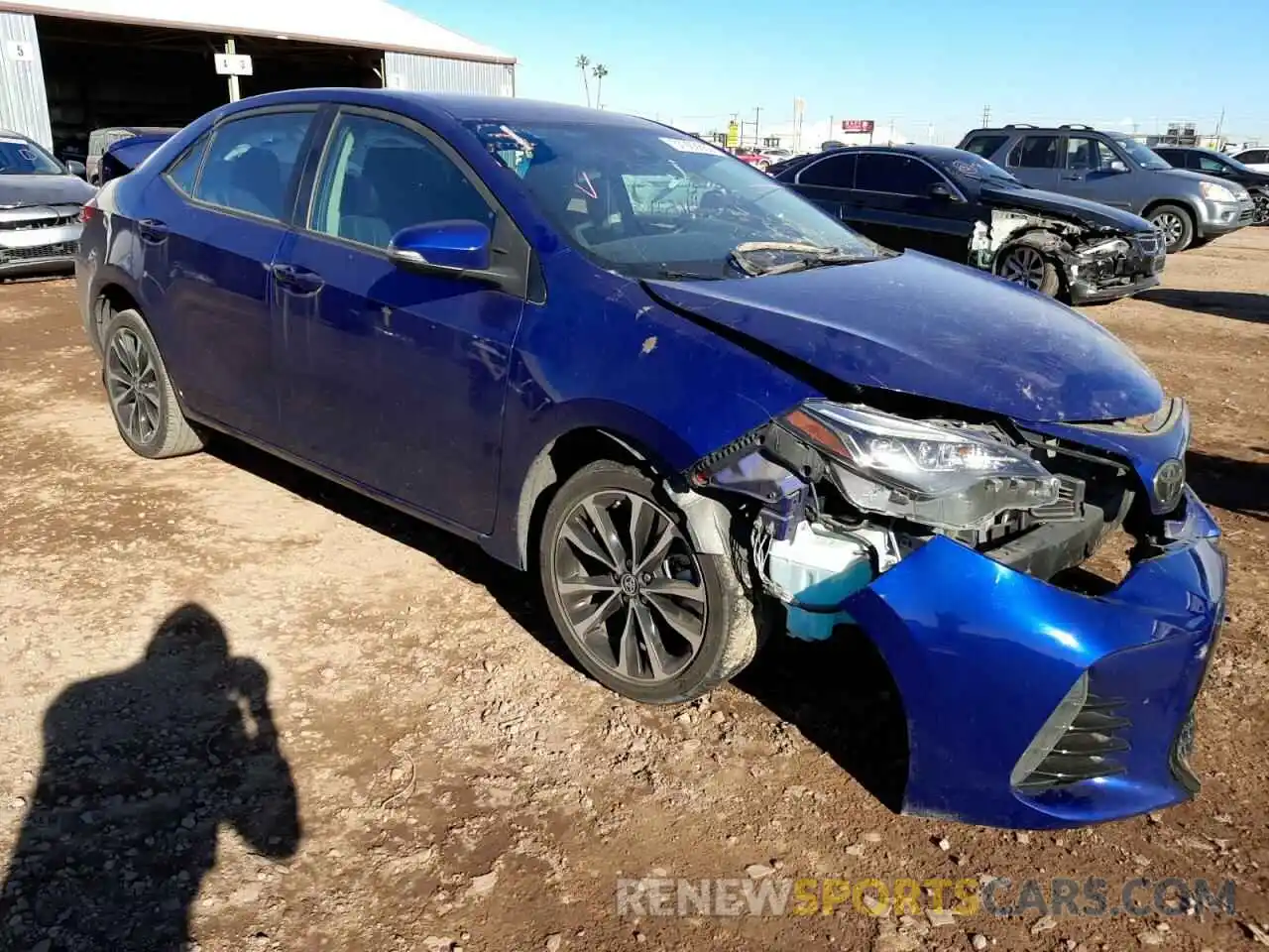 1 Photograph of a damaged car 5YFBURHEXKP870882 TOYOTA COROLLA 2019