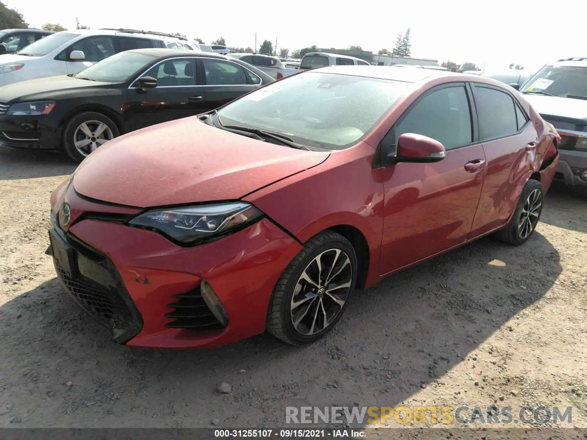 2 Photograph of a damaged car 5YFBURHEXKP871577 TOYOTA COROLLA 2019