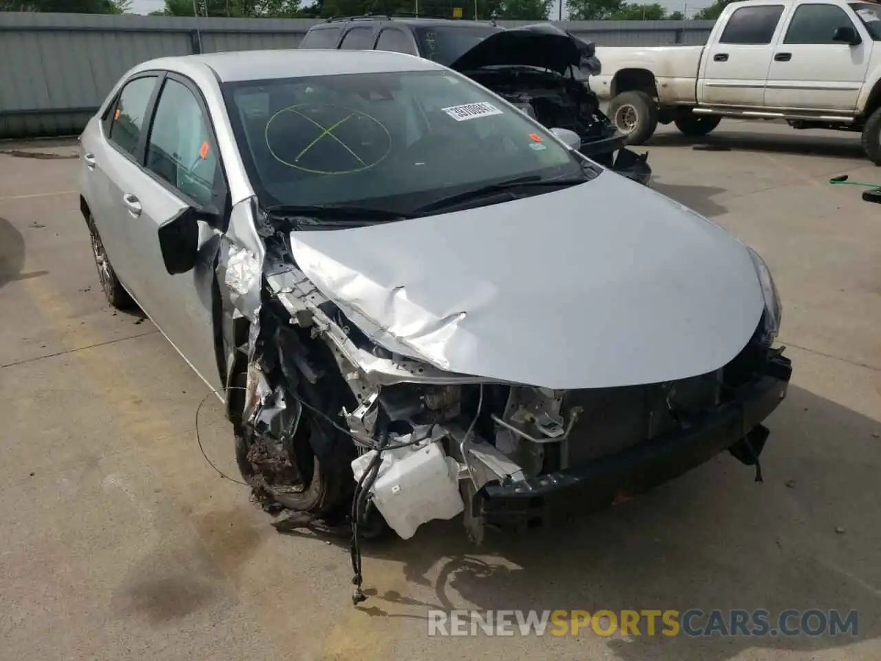 1 Photograph of a damaged car 5YFBURHEXKP871644 TOYOTA COROLLA 2019