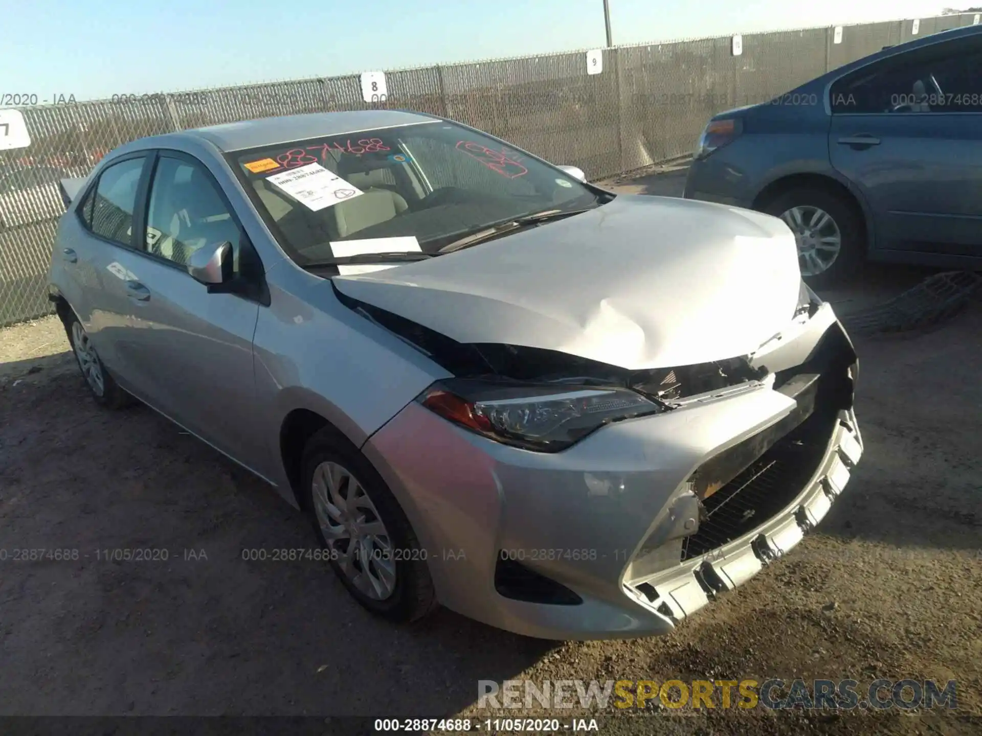 1 Photograph of a damaged car 5YFBURHEXKP872633 TOYOTA COROLLA 2019