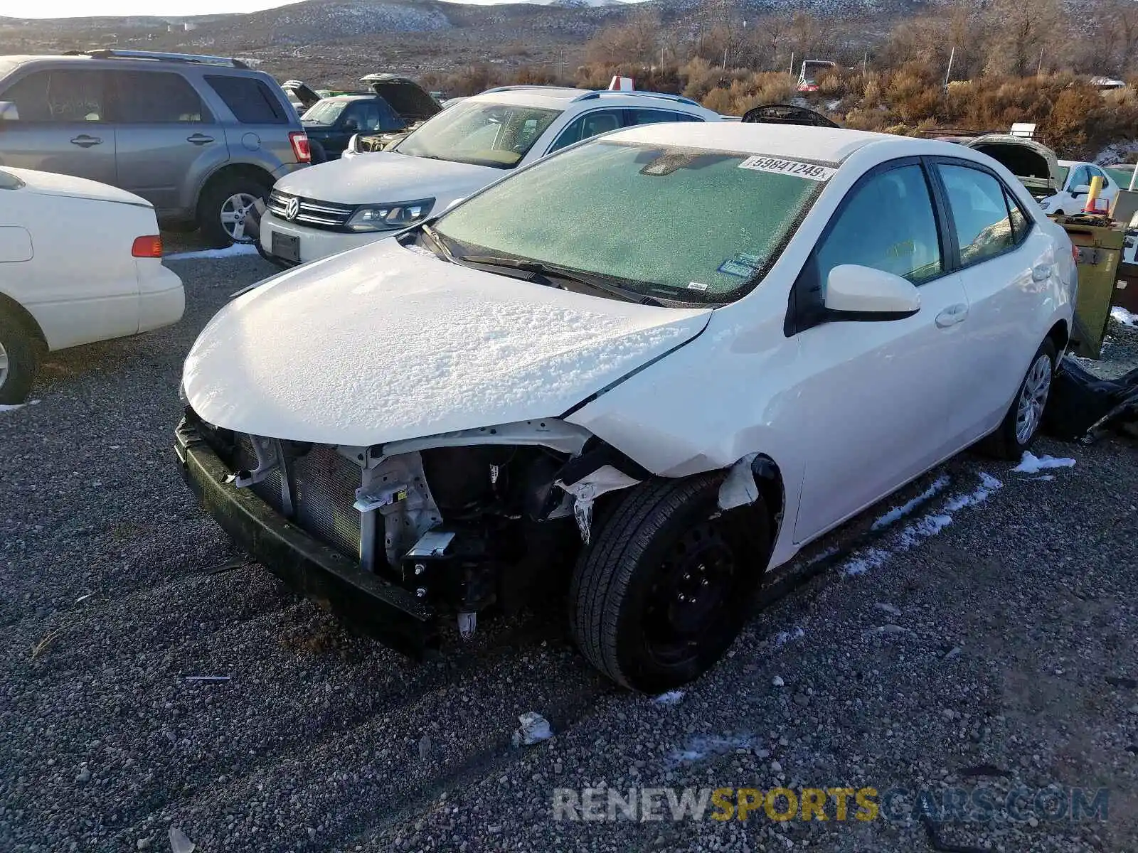 2 Photograph of a damaged car 5YFBURHEXKP873443 TOYOTA COROLLA 2019