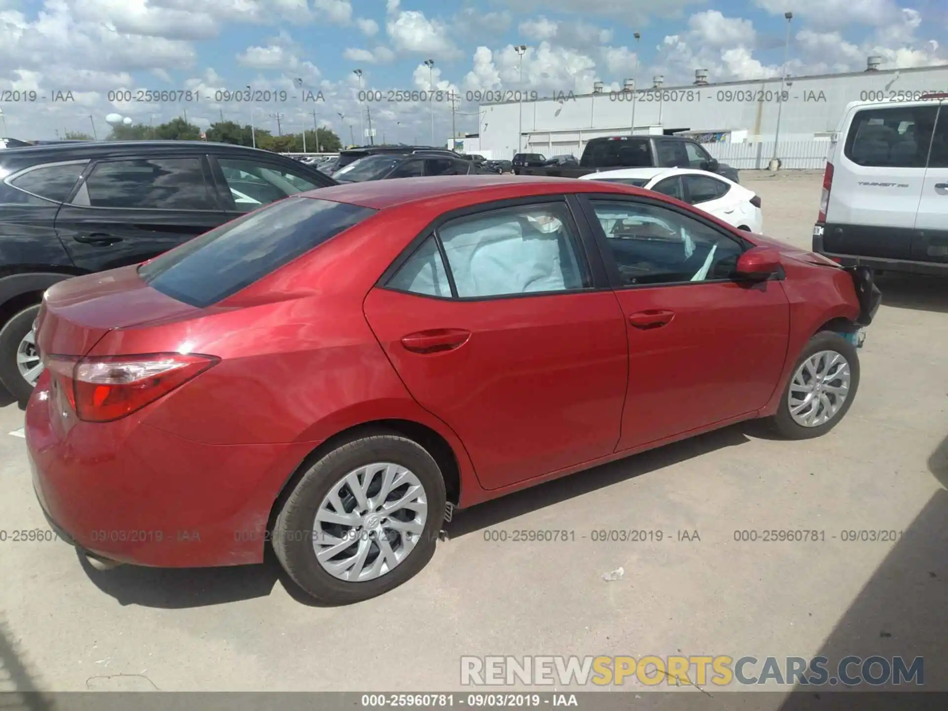 4 Photograph of a damaged car 5YFBURHEXKP873605 TOYOTA COROLLA 2019