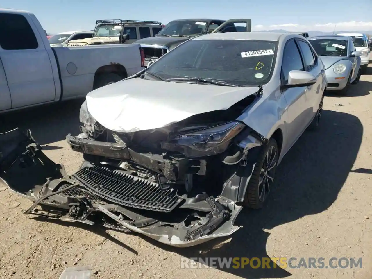 2 Photograph of a damaged car 5YFBURHEXKP873667 TOYOTA COROLLA 2019