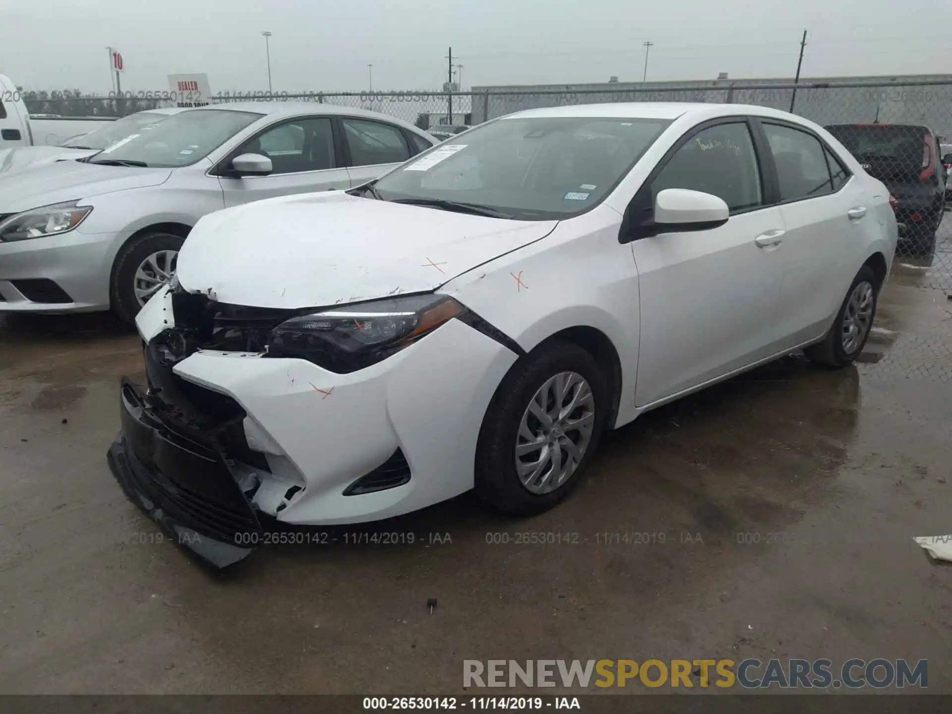 2 Photograph of a damaged car 5YFBURHEXKP873734 TOYOTA COROLLA 2019