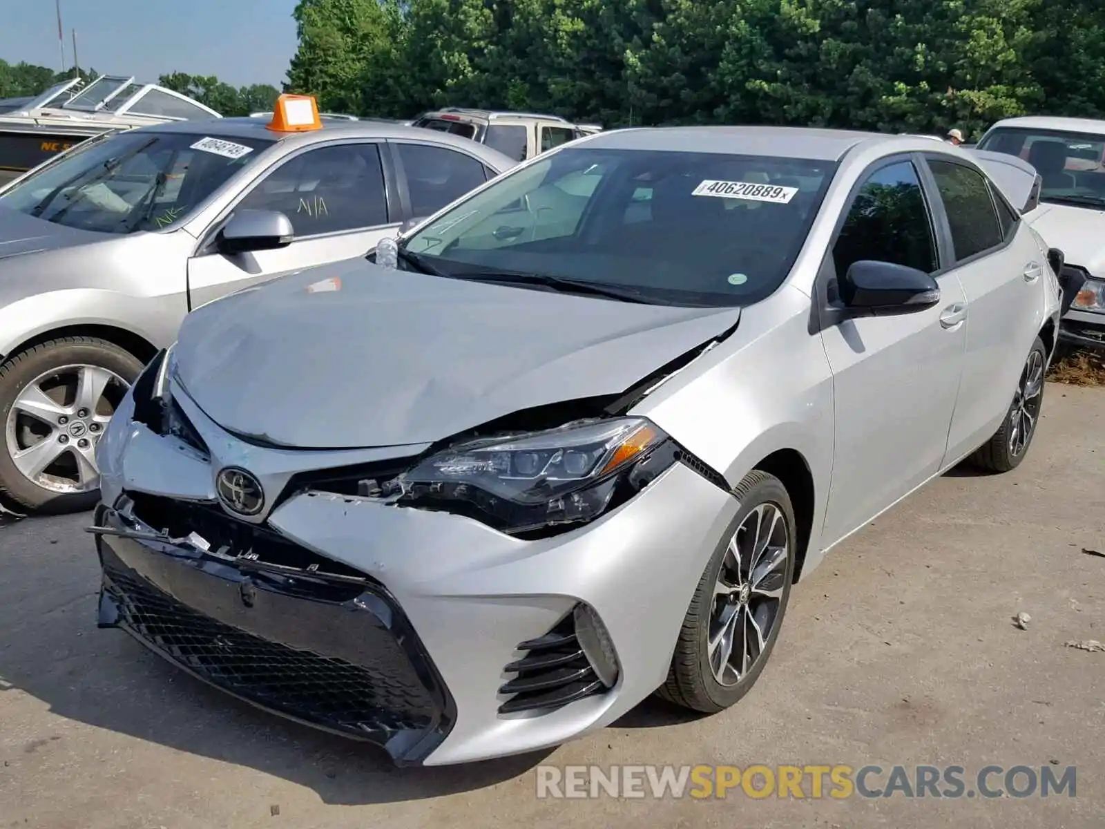 2 Photograph of a damaged car 5YFBURHEXKP873748 TOYOTA COROLLA 2019