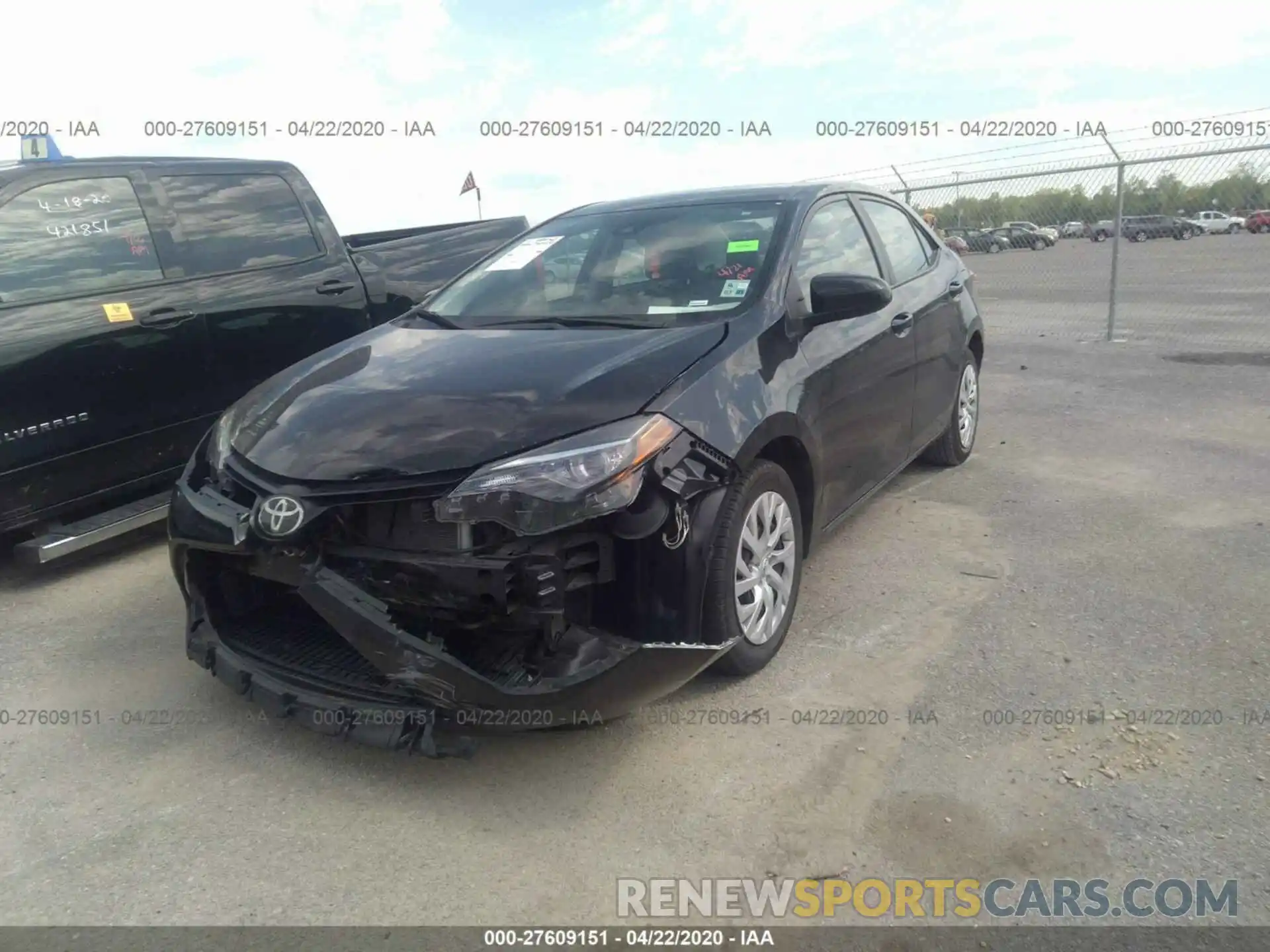 2 Photograph of a damaged car 5YFBURHEXKP873801 TOYOTA COROLLA 2019