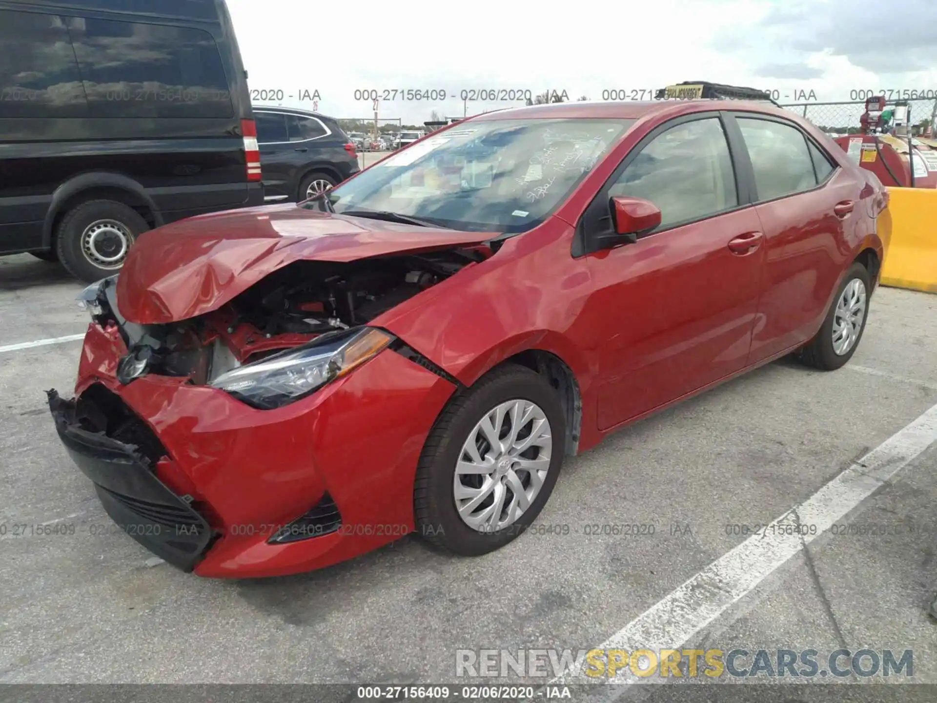 2 Photograph of a damaged car 5YFBURHEXKP874110 TOYOTA COROLLA 2019