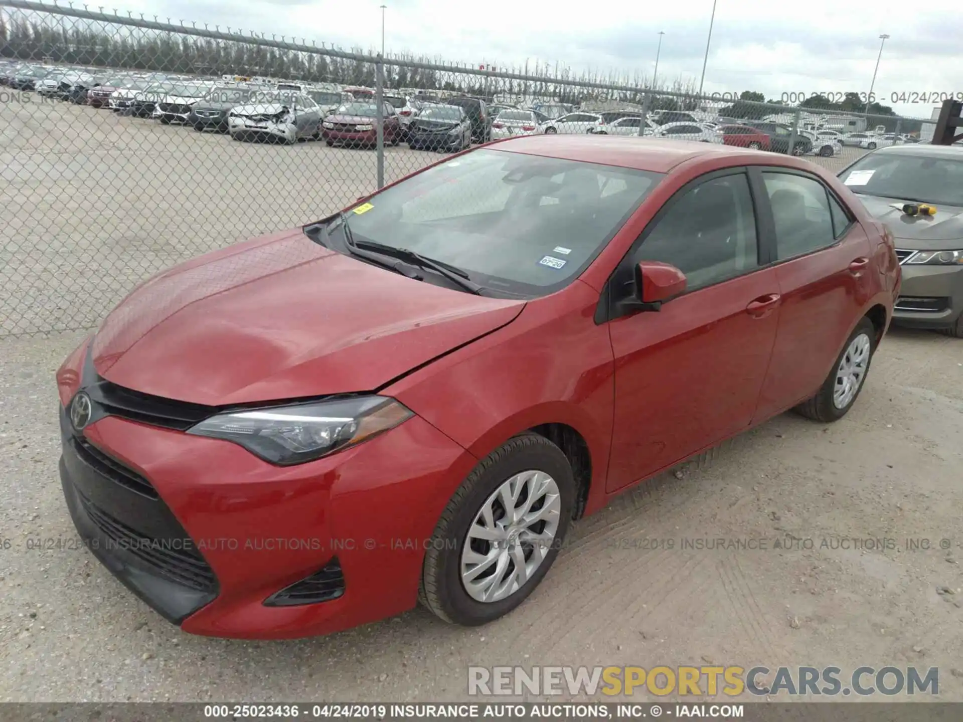 2 Photograph of a damaged car 5YFBURHEXKP874771 TOYOTA COROLLA 2019