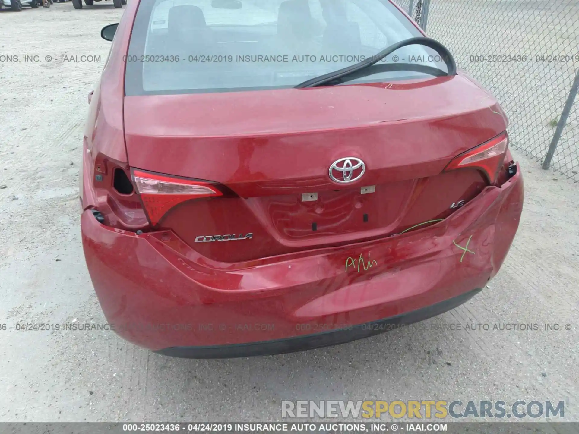 6 Photograph of a damaged car 5YFBURHEXKP874771 TOYOTA COROLLA 2019