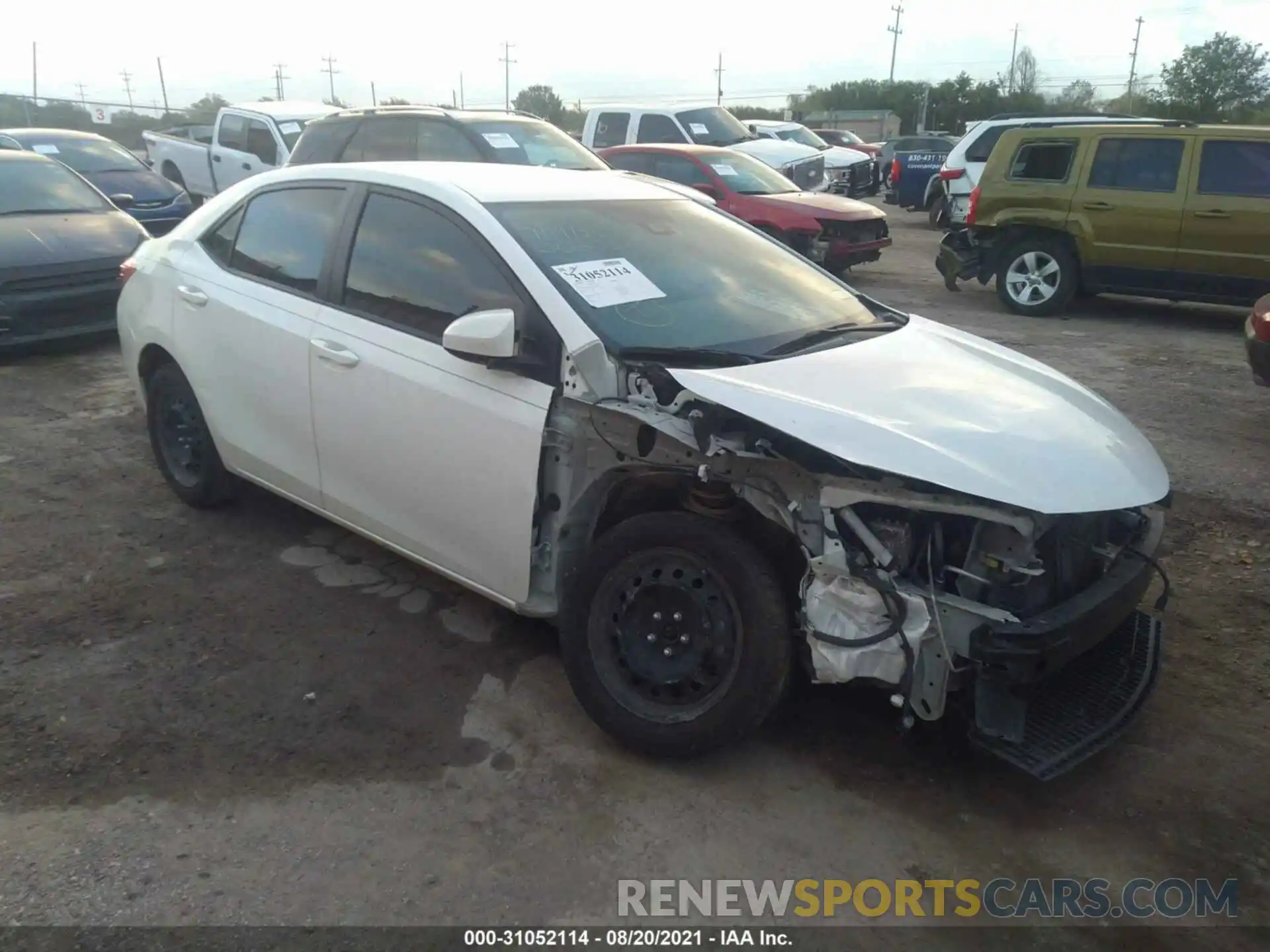 1 Photograph of a damaged car 5YFBURHEXKP876178 TOYOTA COROLLA 2019