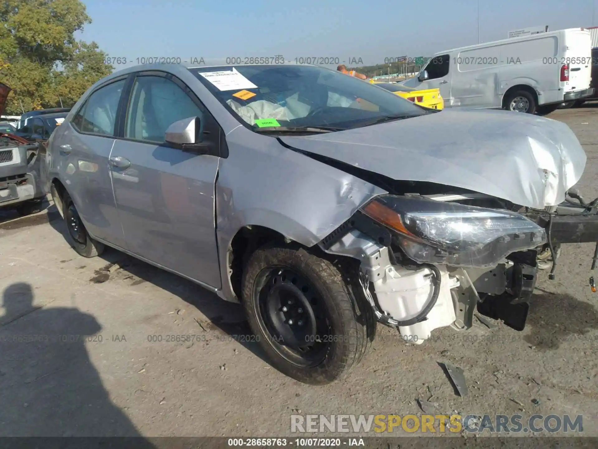 1 Photograph of a damaged car 5YFBURHEXKP876228 TOYOTA COROLLA 2019